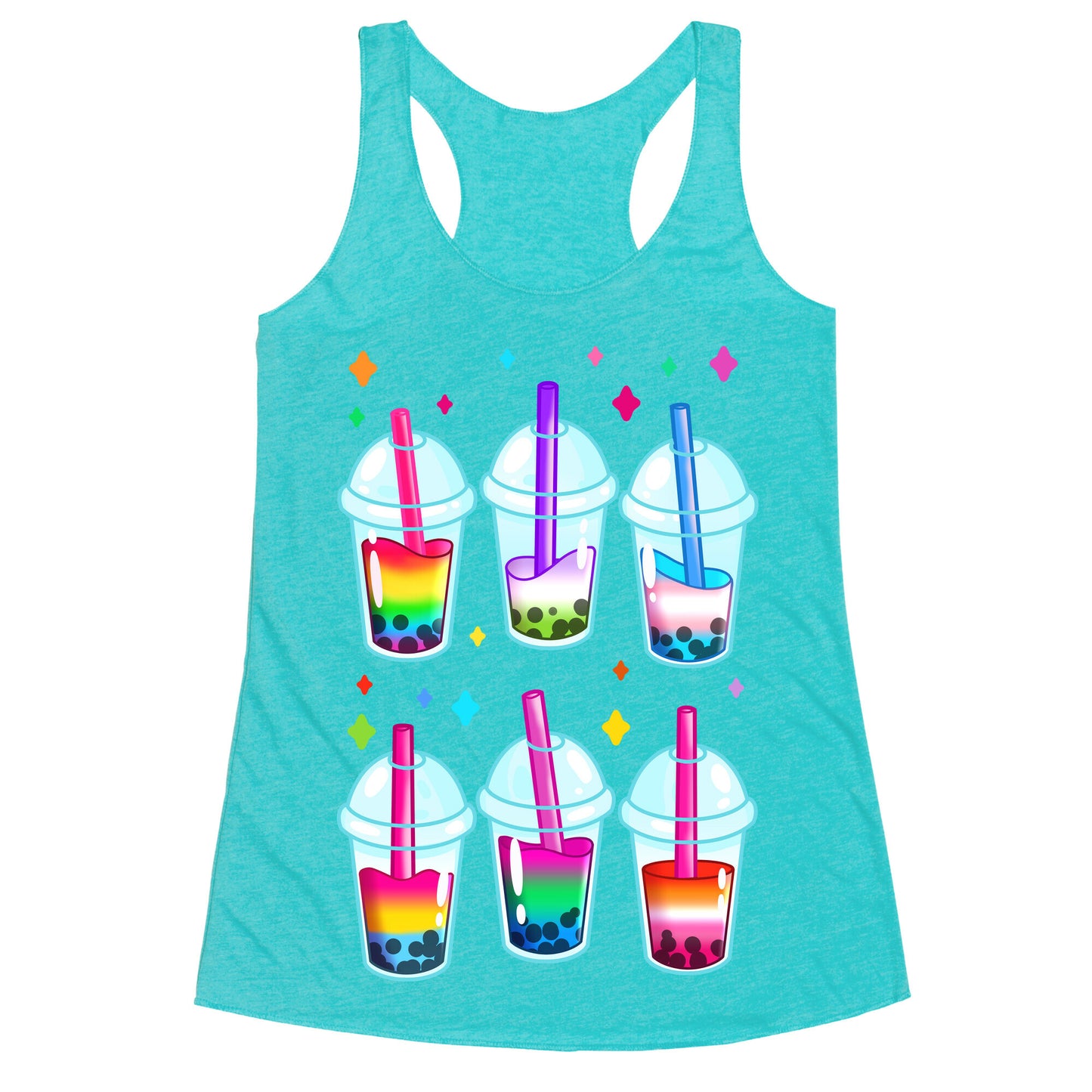Pride Bubble Tea Racerback Tank