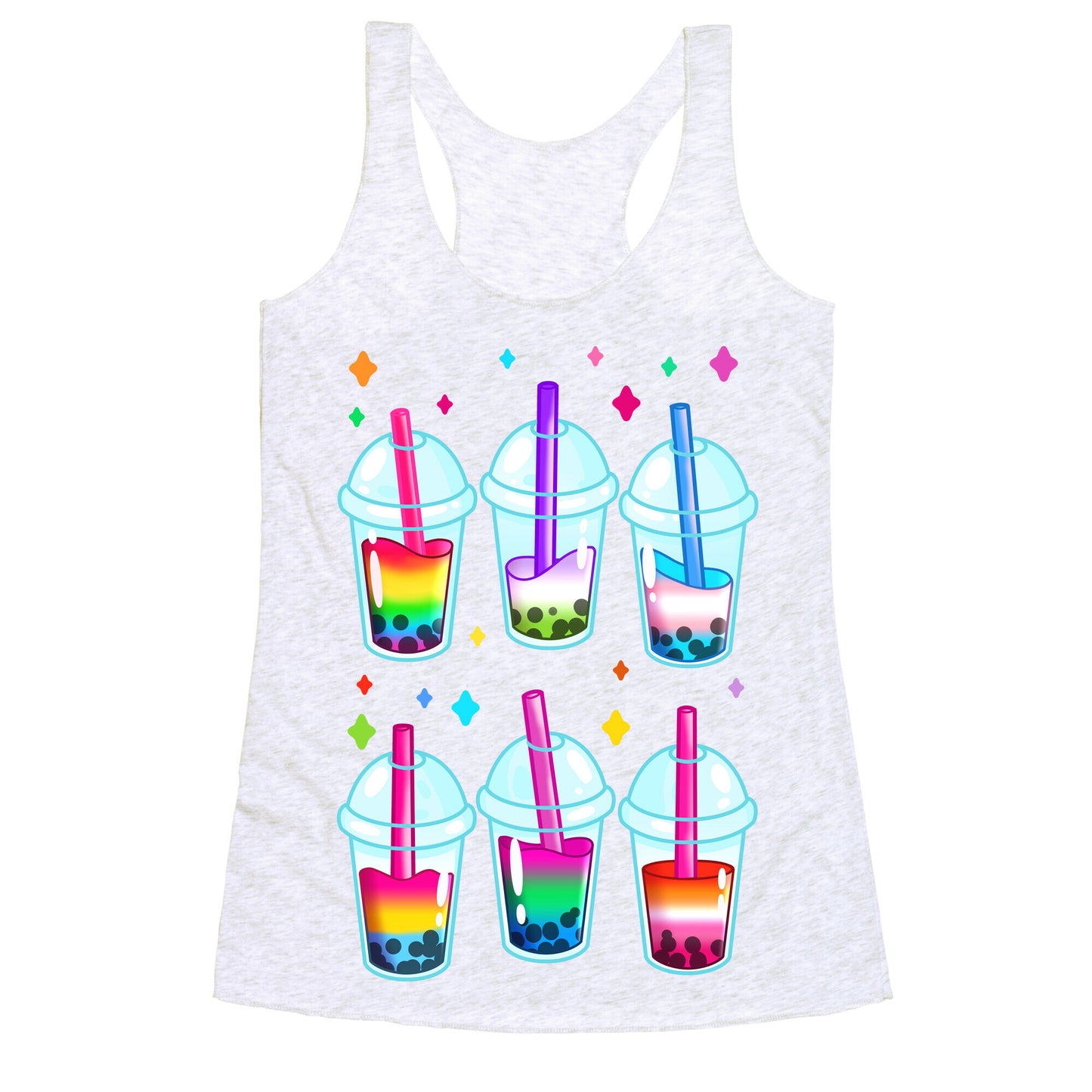 Pride Bubble Tea Racerback Tank