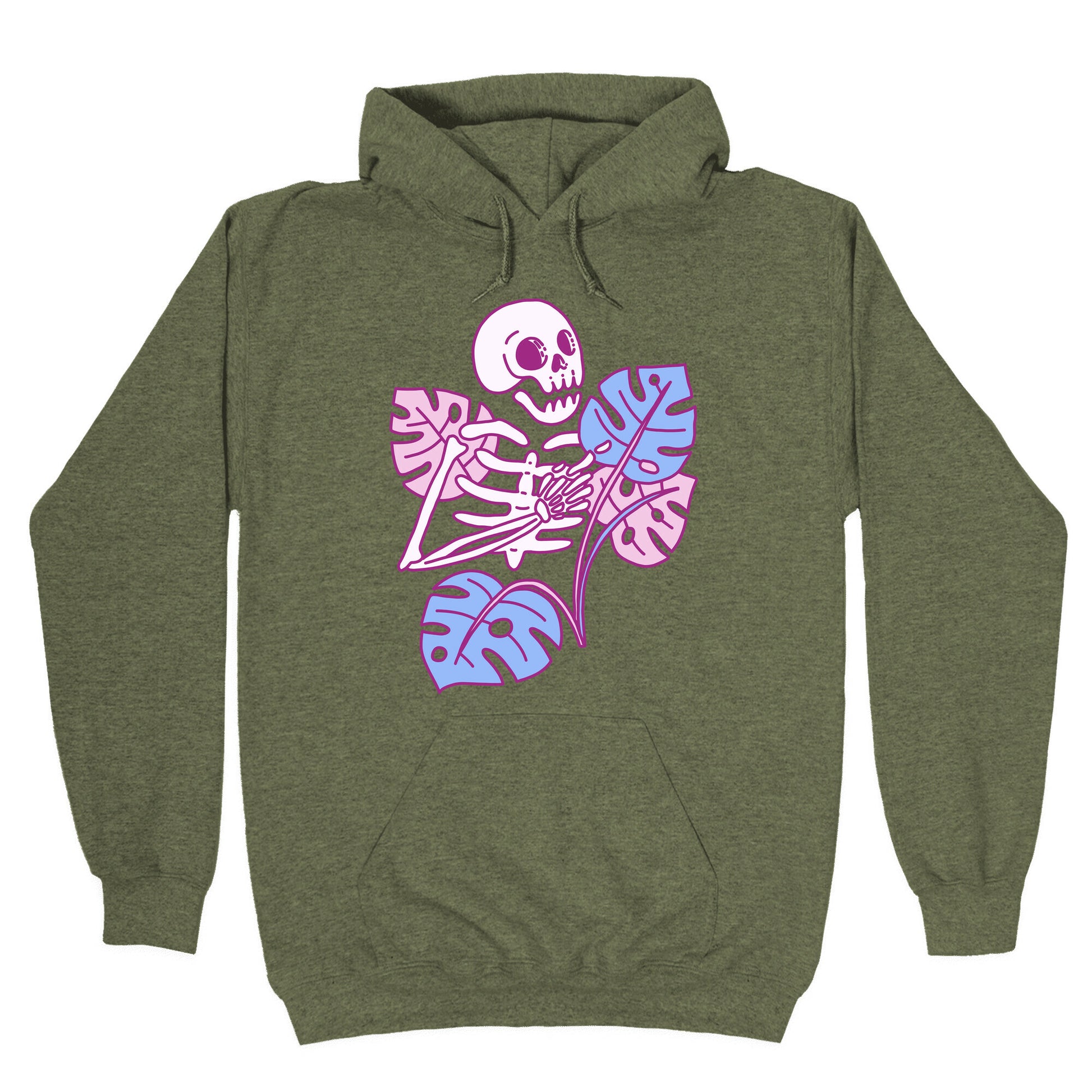 Monstera Skeleton Hoodie