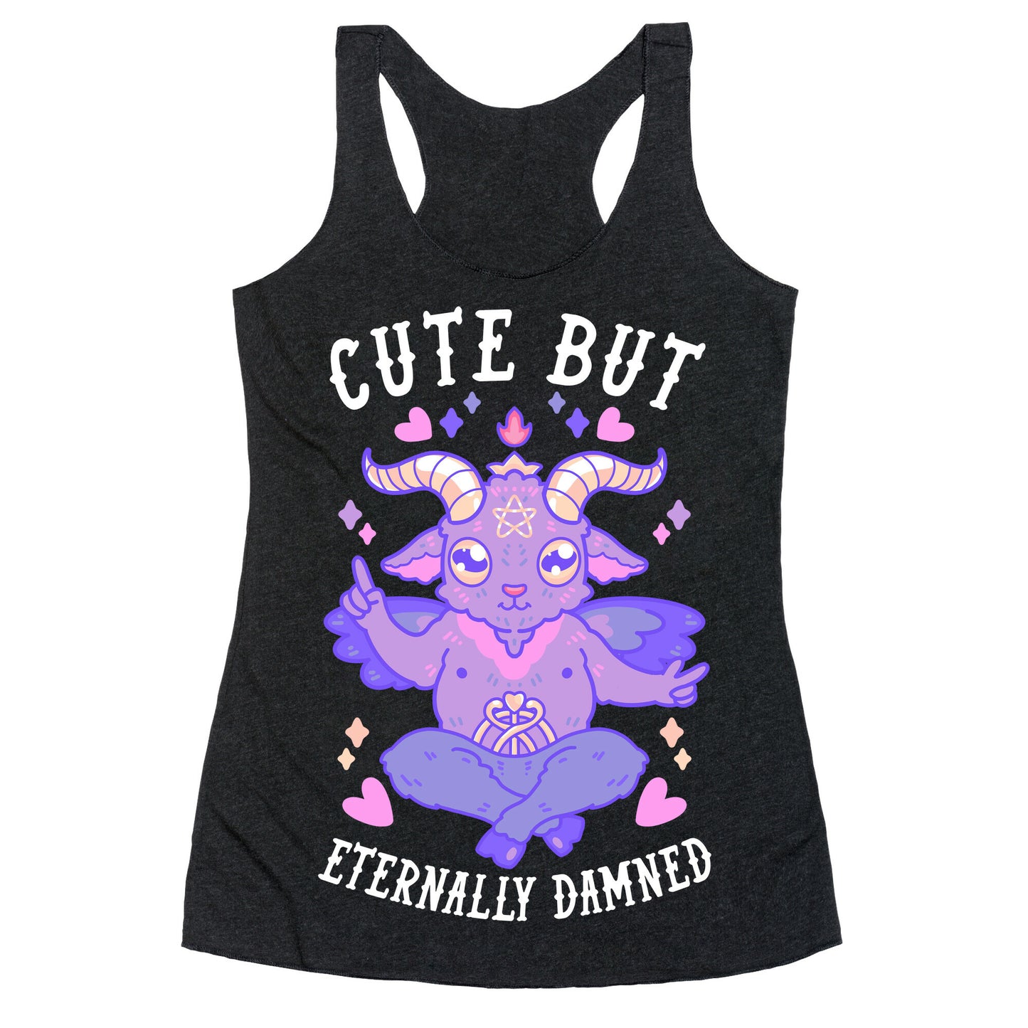 Cute But Eternally Damned Racerback Tank