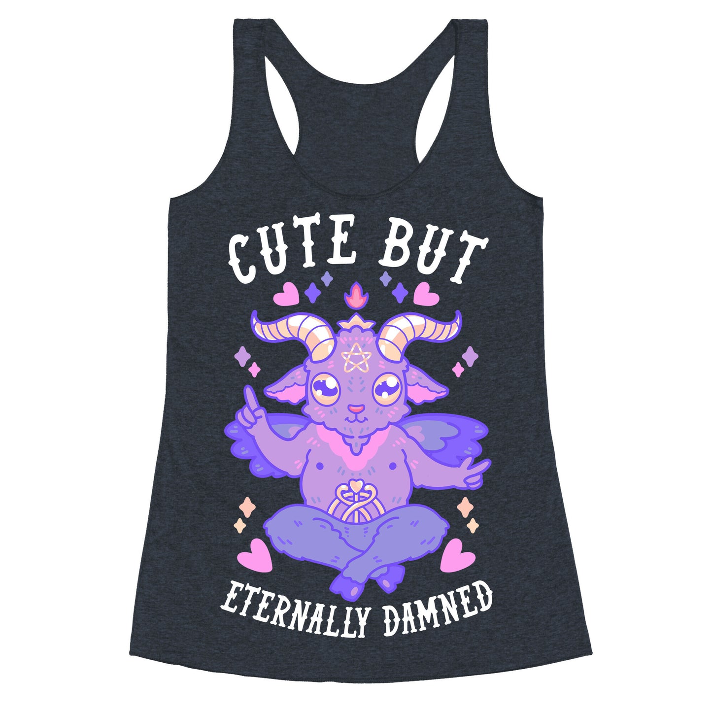 Cute But Eternally Damned Racerback Tank