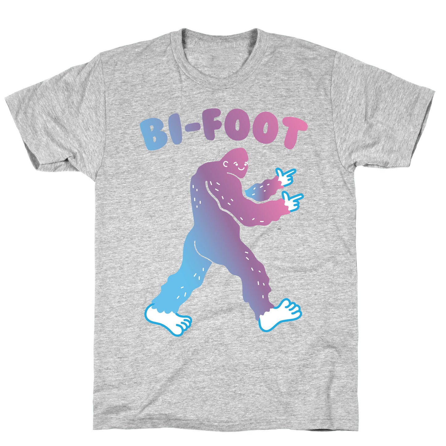Bi-Foot Bisexual Bigfoot T-Shirt