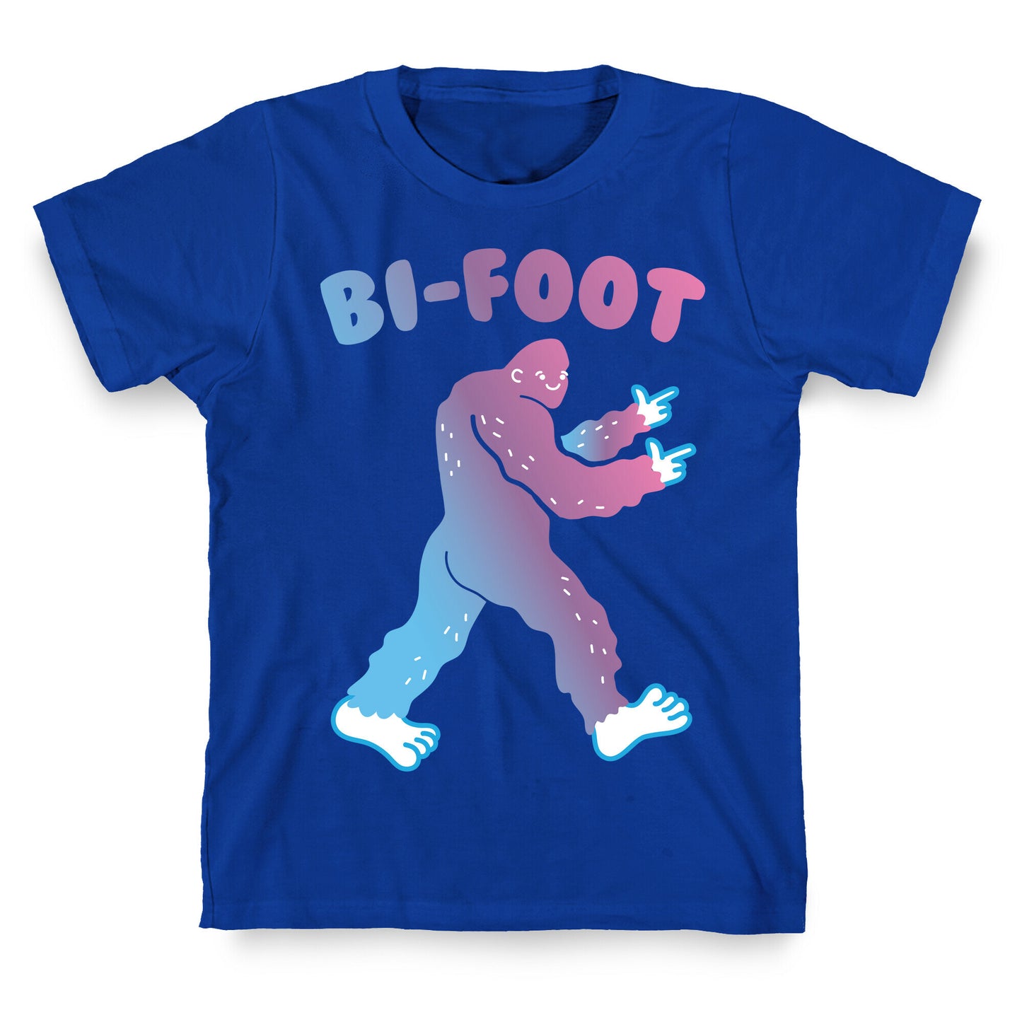 Bi-Foot Bisexual Bigfoot T-Shirt