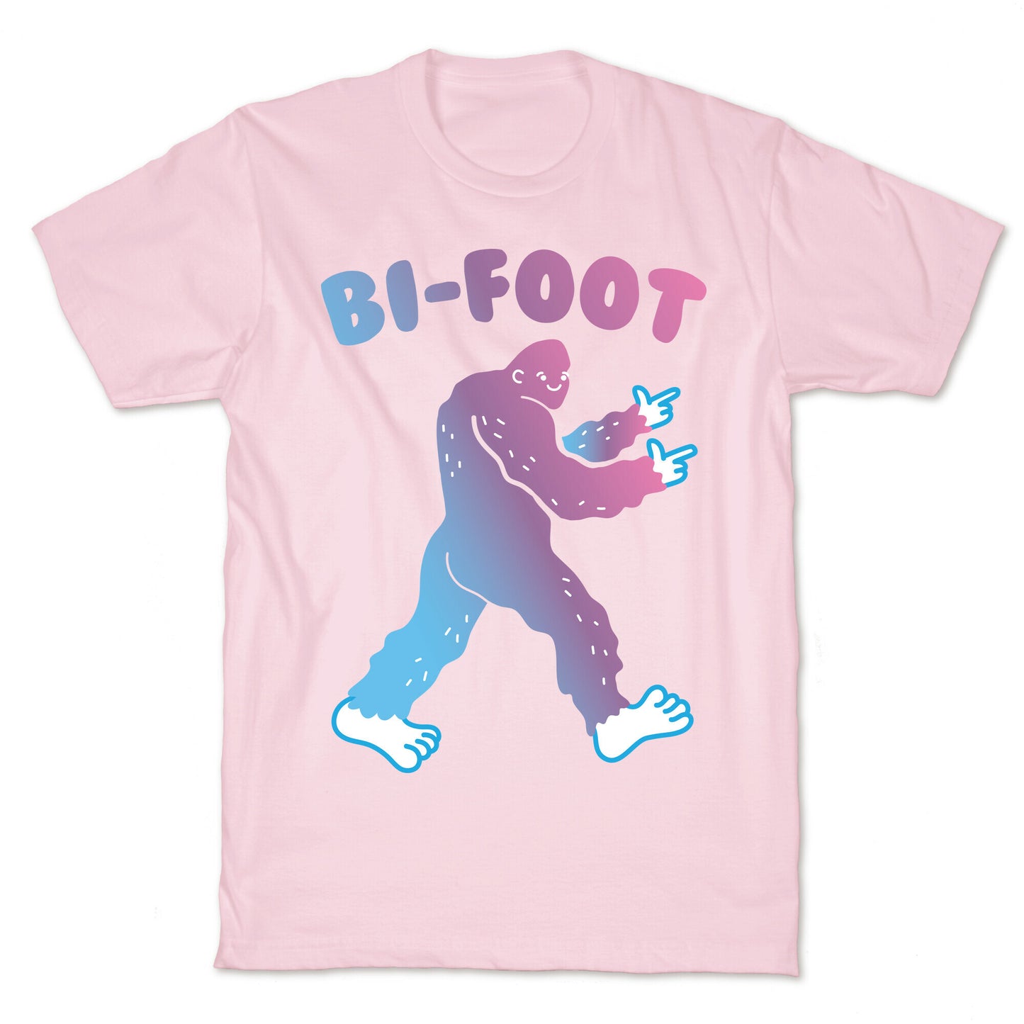 Bi-Foot Bisexual Bigfoot T-Shirt