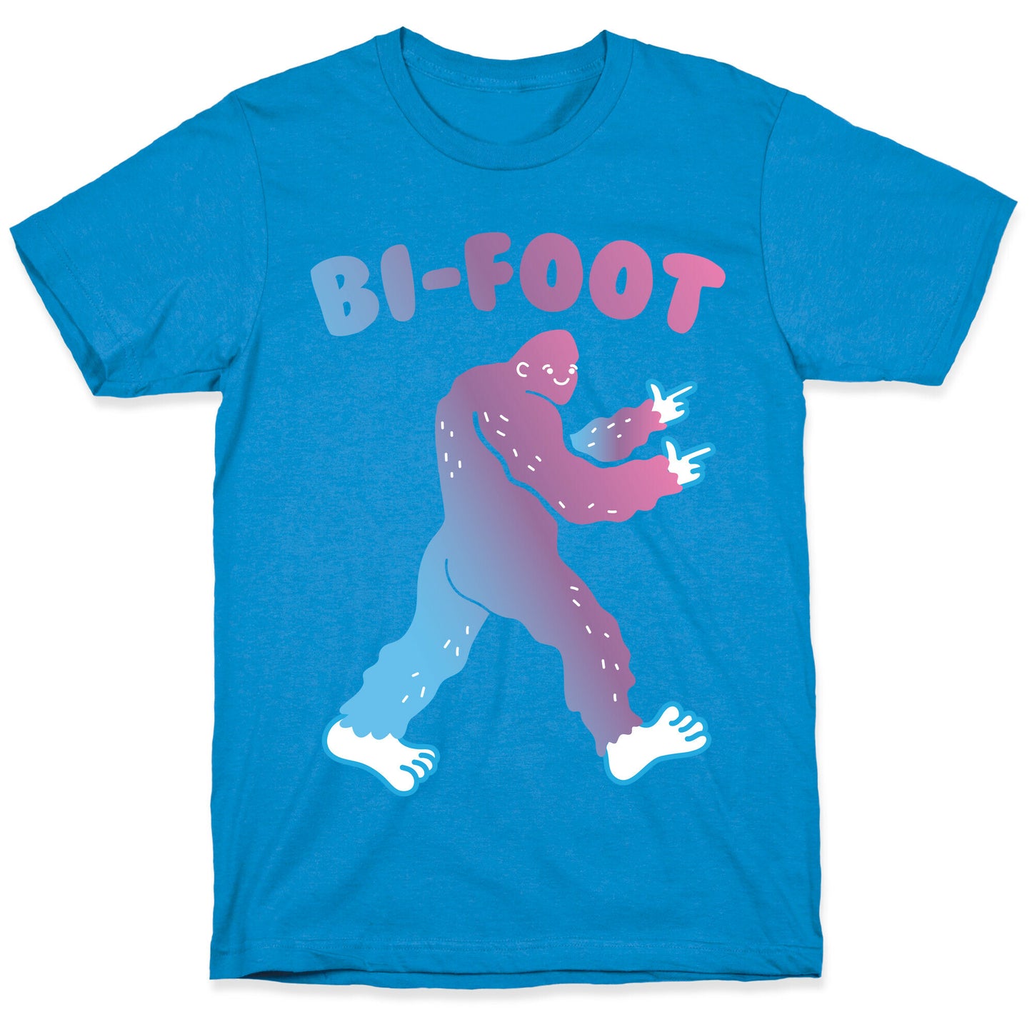 Bi-Foot Bisexual Bigfoot T-Shirt