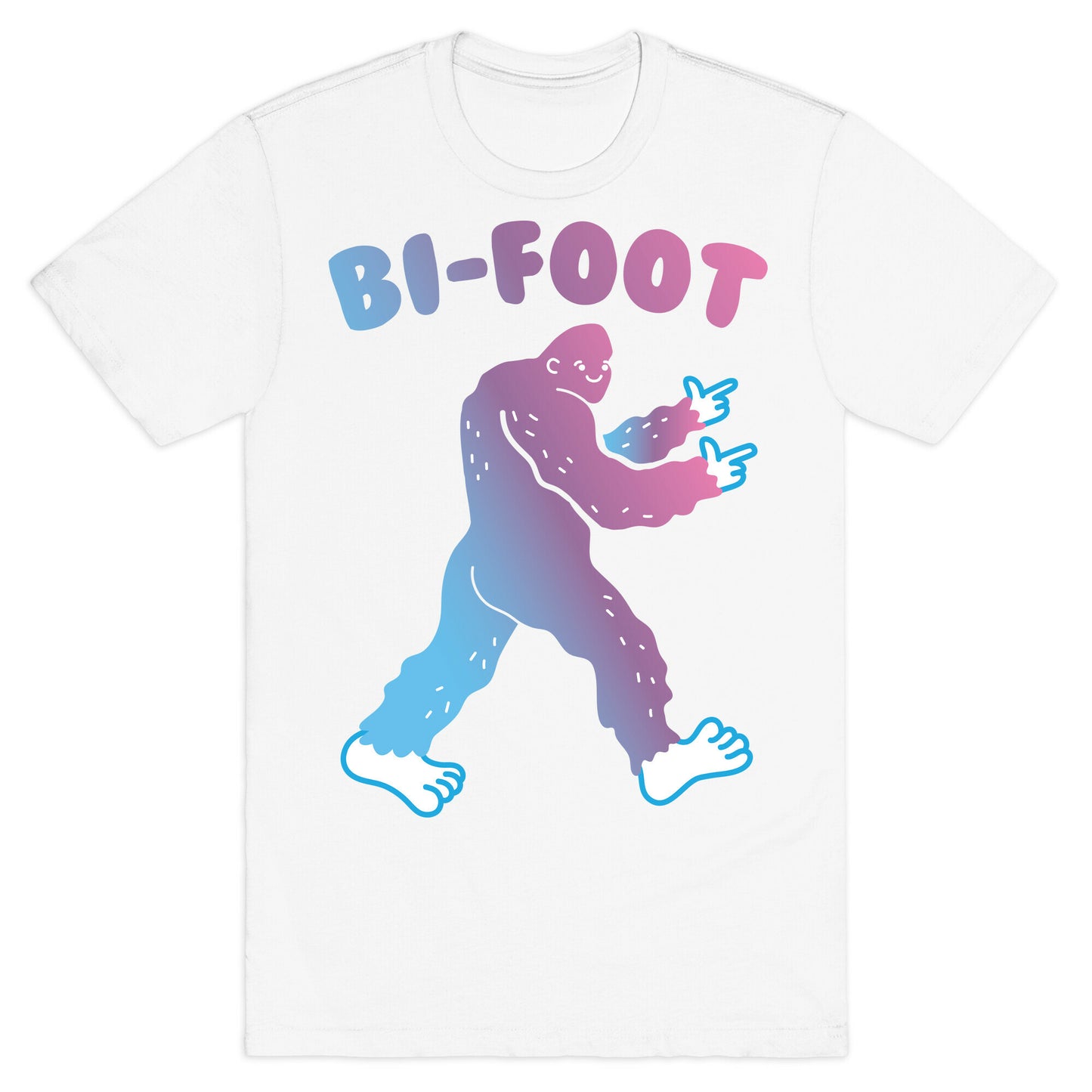 Bi-Foot Bisexual Bigfoot T-Shirt