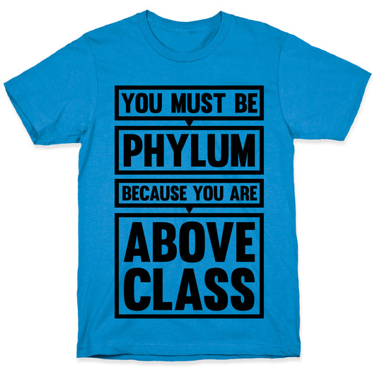 You Must Be Phylum Because You Are Above Class T-Shirt