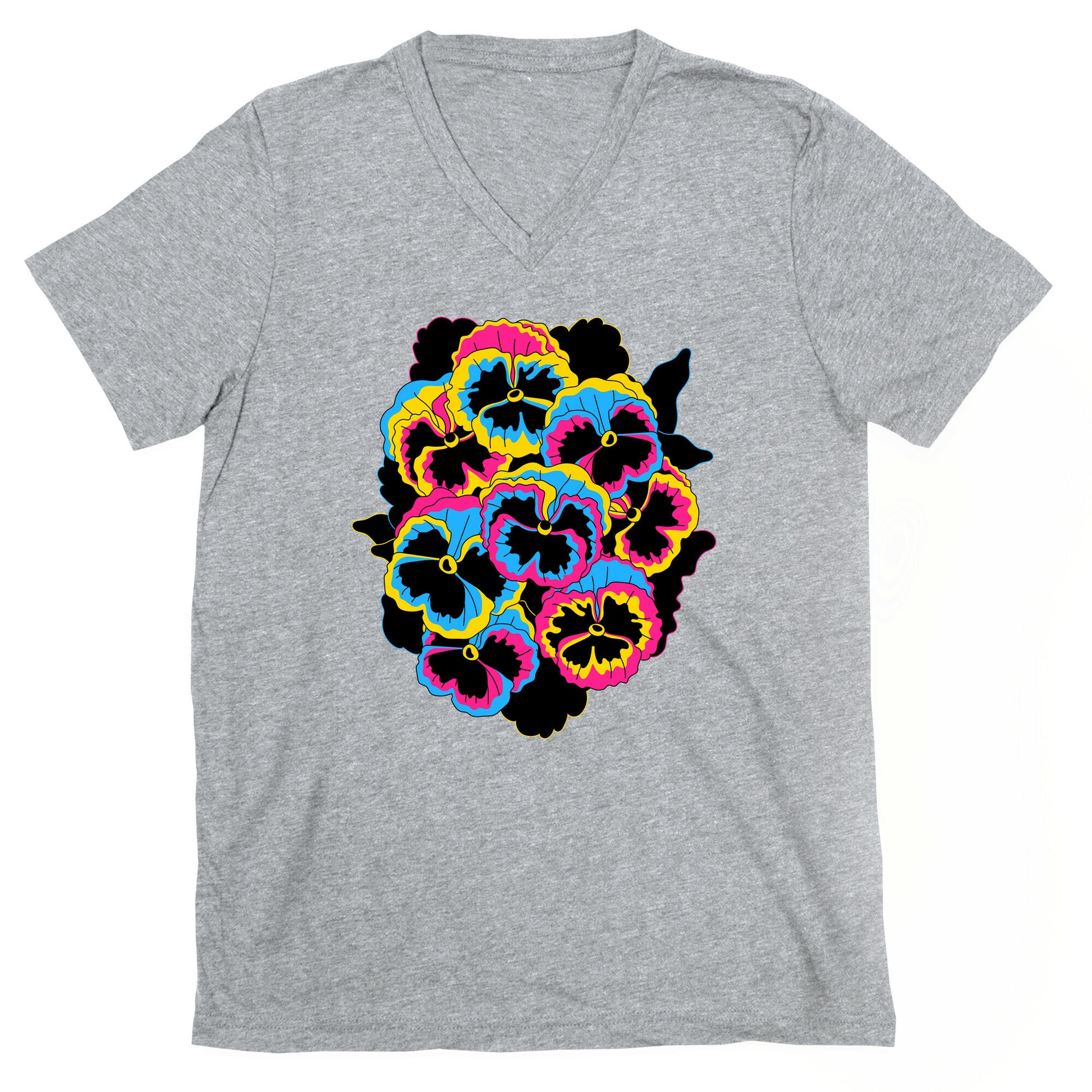 Pan-sy (Pansexual Pansies)  V-Neck