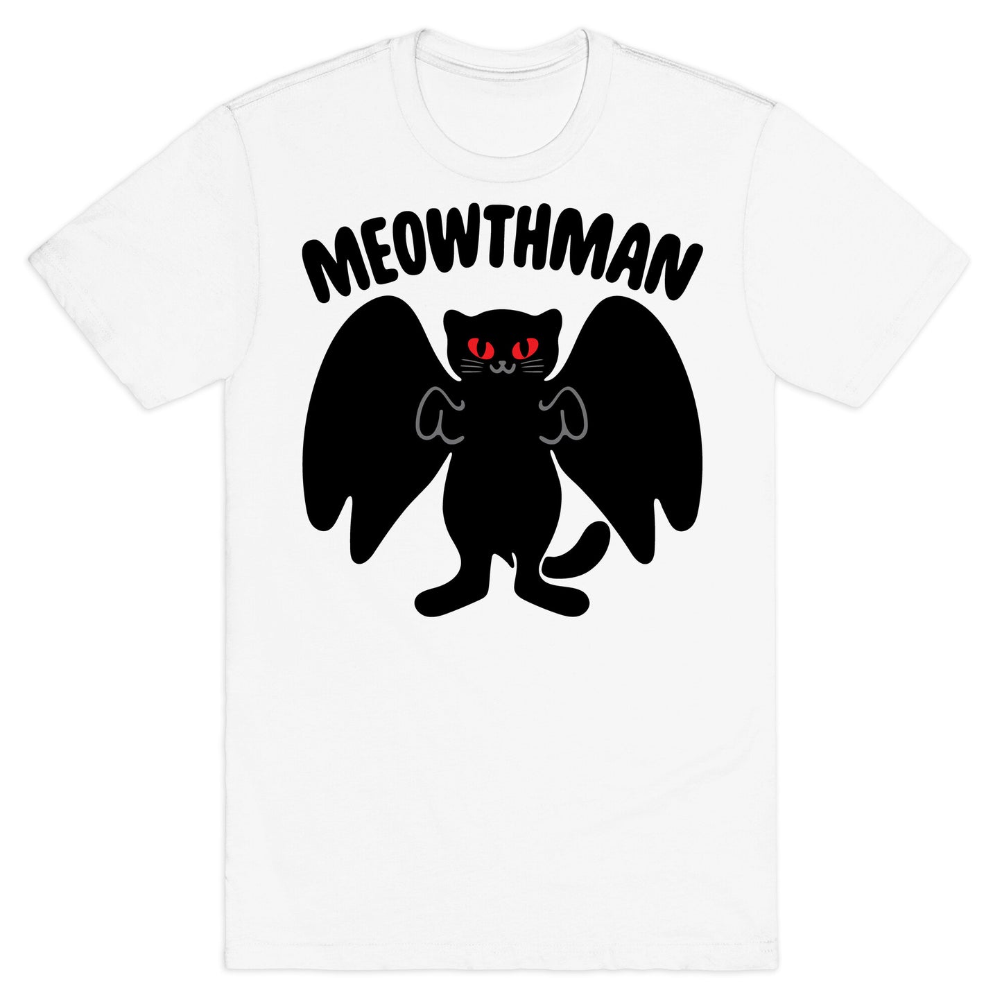 Meowthman Mothman Cat Parody T-Shirt
