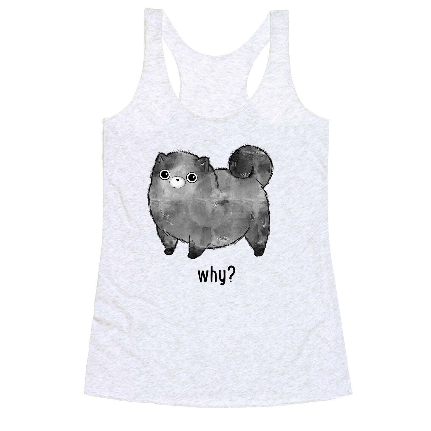 Sassy Cute Pup Racerback Tank