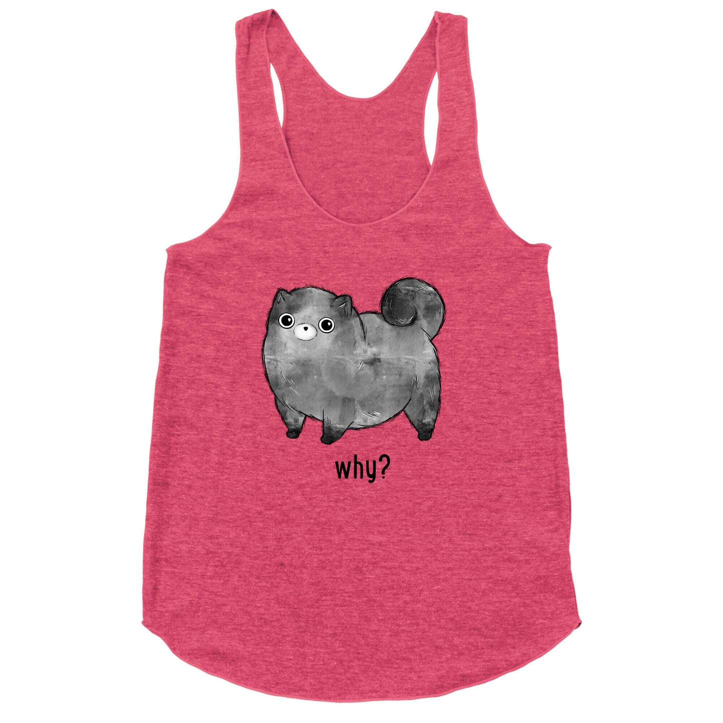 Sassy Cute Pup Racerback Tank