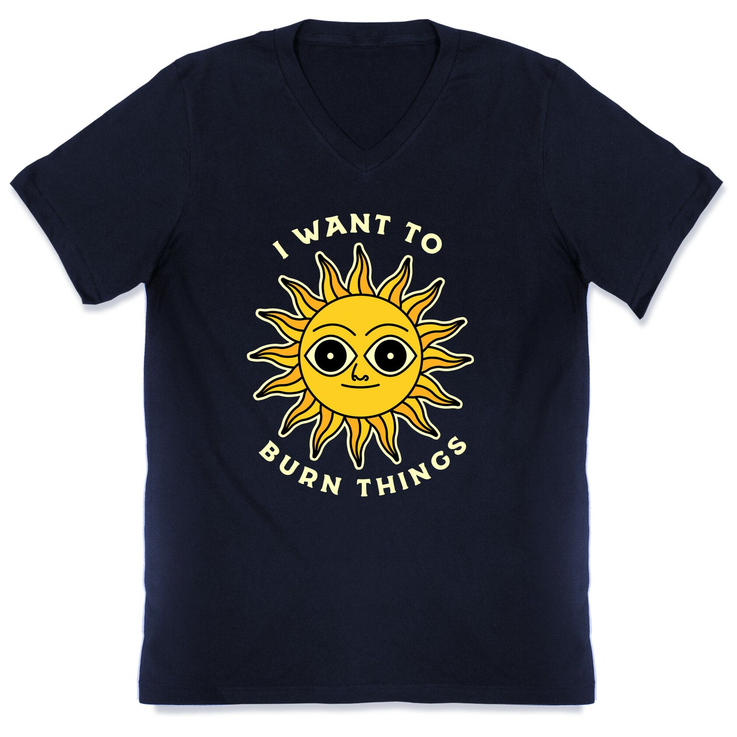 I Want to Burn Things (Scary Sun) V-Neck