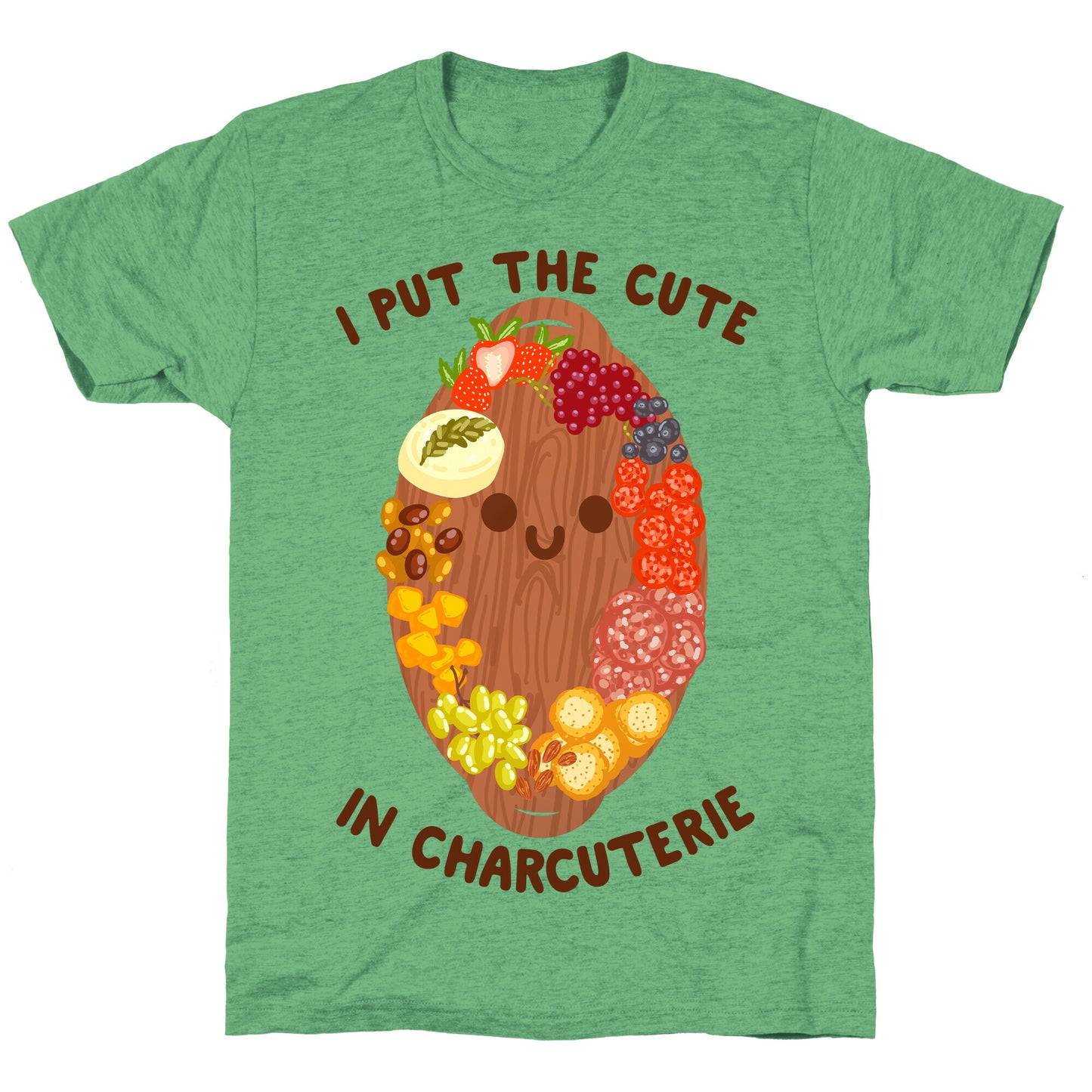 I Put the Cute In Charcuterie Unisex Triblend Tee