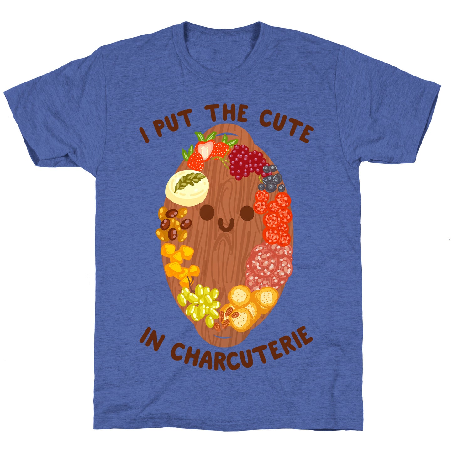 I Put the Cute In Charcuterie Unisex Triblend Tee
