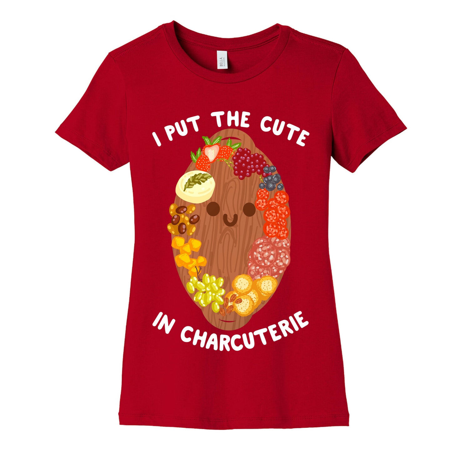 I Put the Cute In Charcuterie Women's Cotton Tee