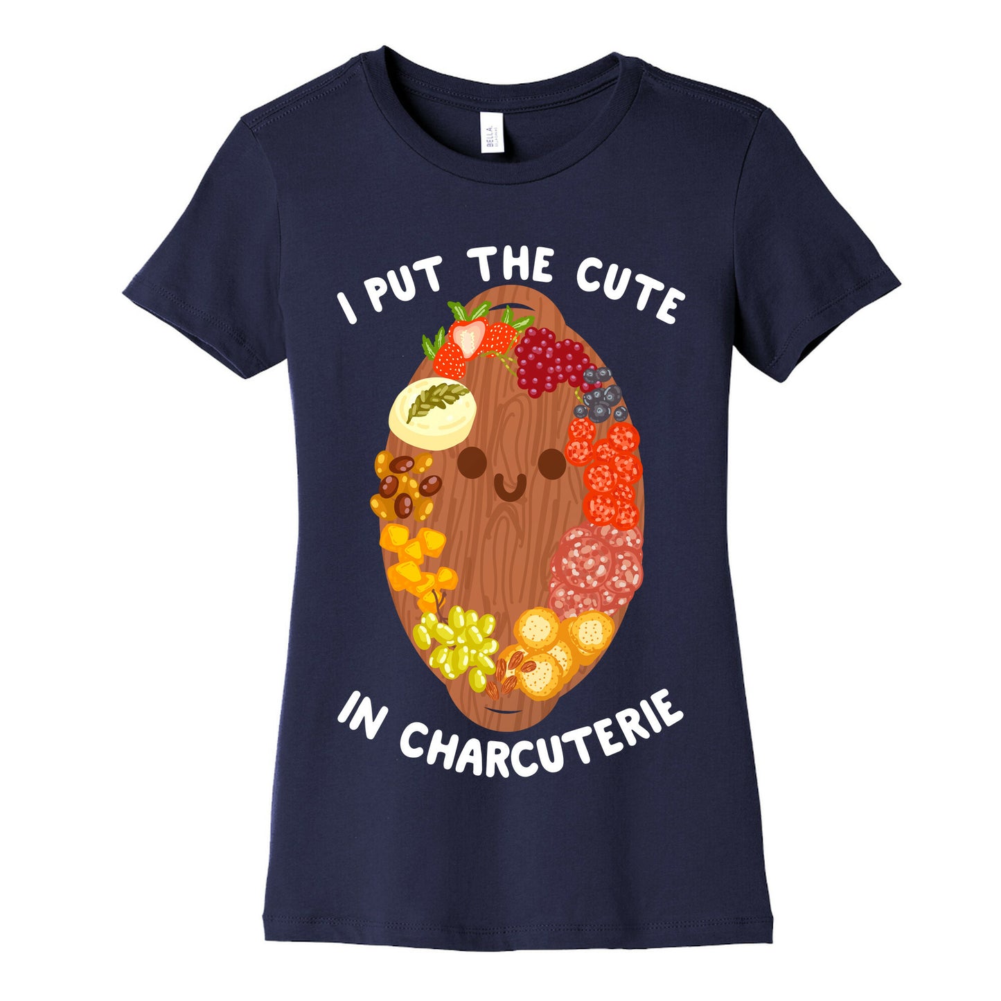 I Put the Cute In Charcuterie Women's Cotton Tee