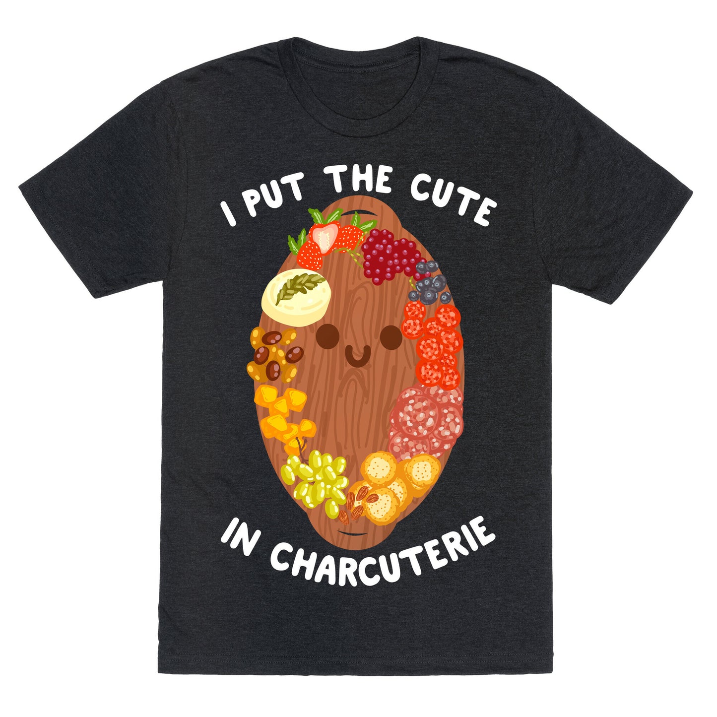I Put the Cute In Charcuterie Unisex Triblend Tee