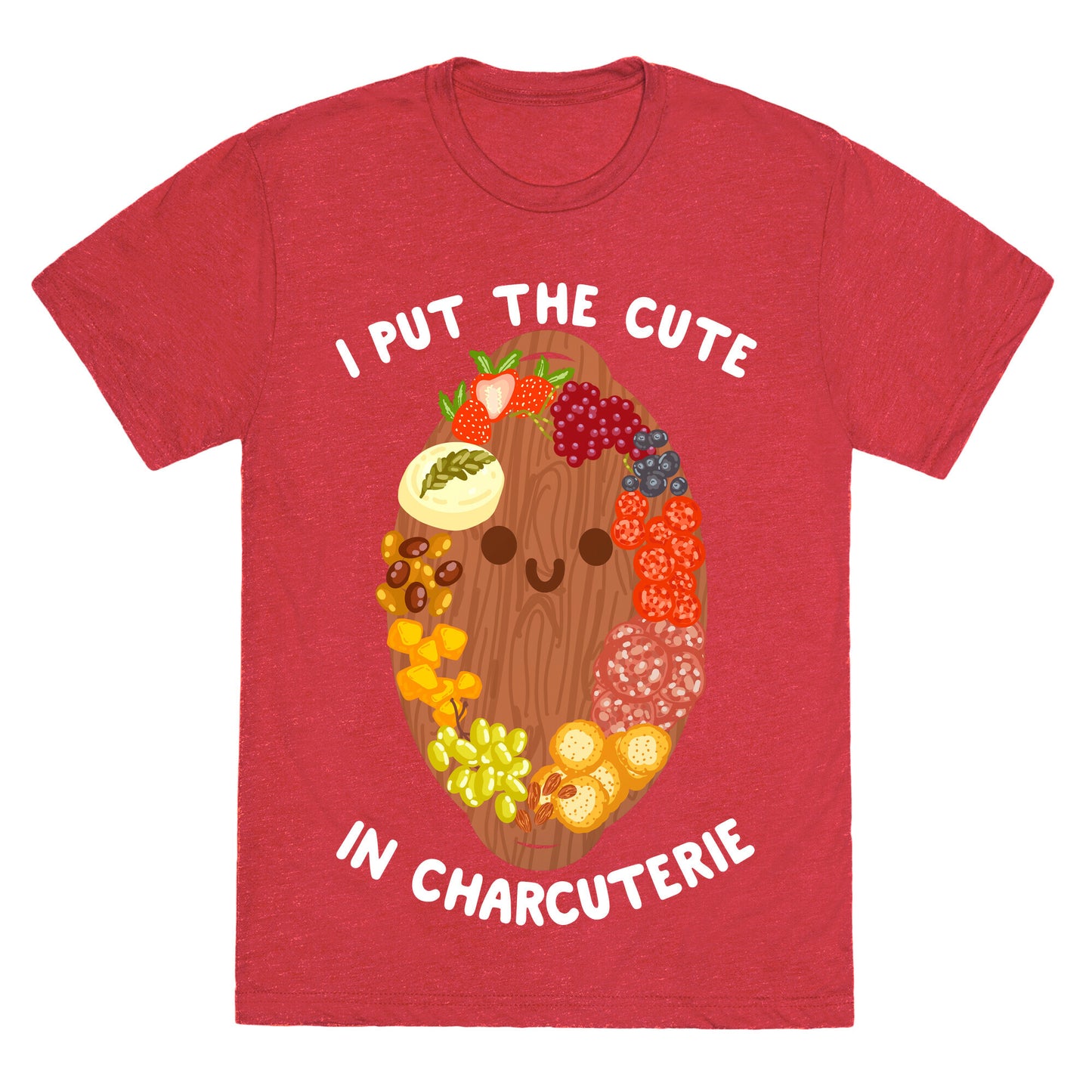 I Put the Cute In Charcuterie Unisex Triblend Tee