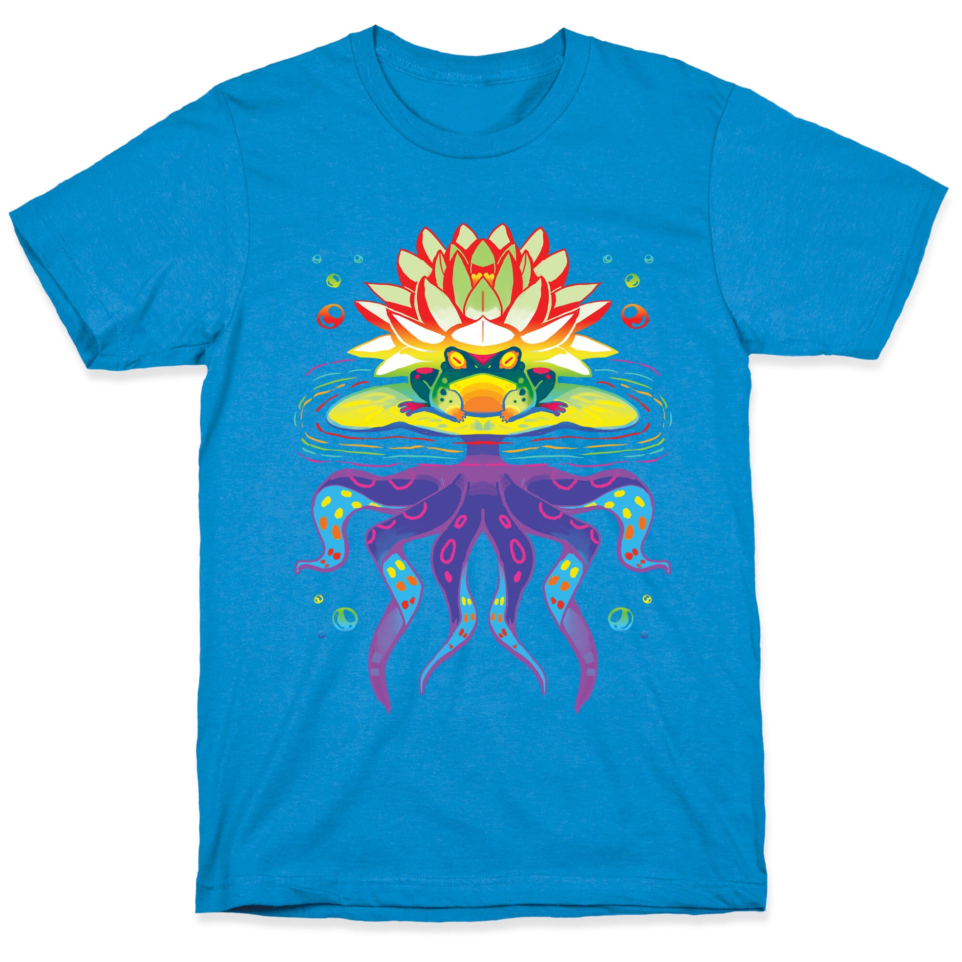Psychedelic Lily Frog T-Shirt