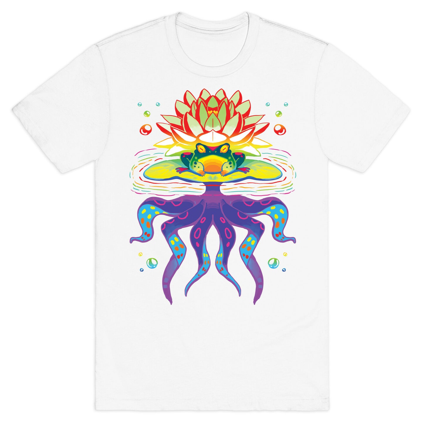 Psychedelic Lily Frog T-Shirt