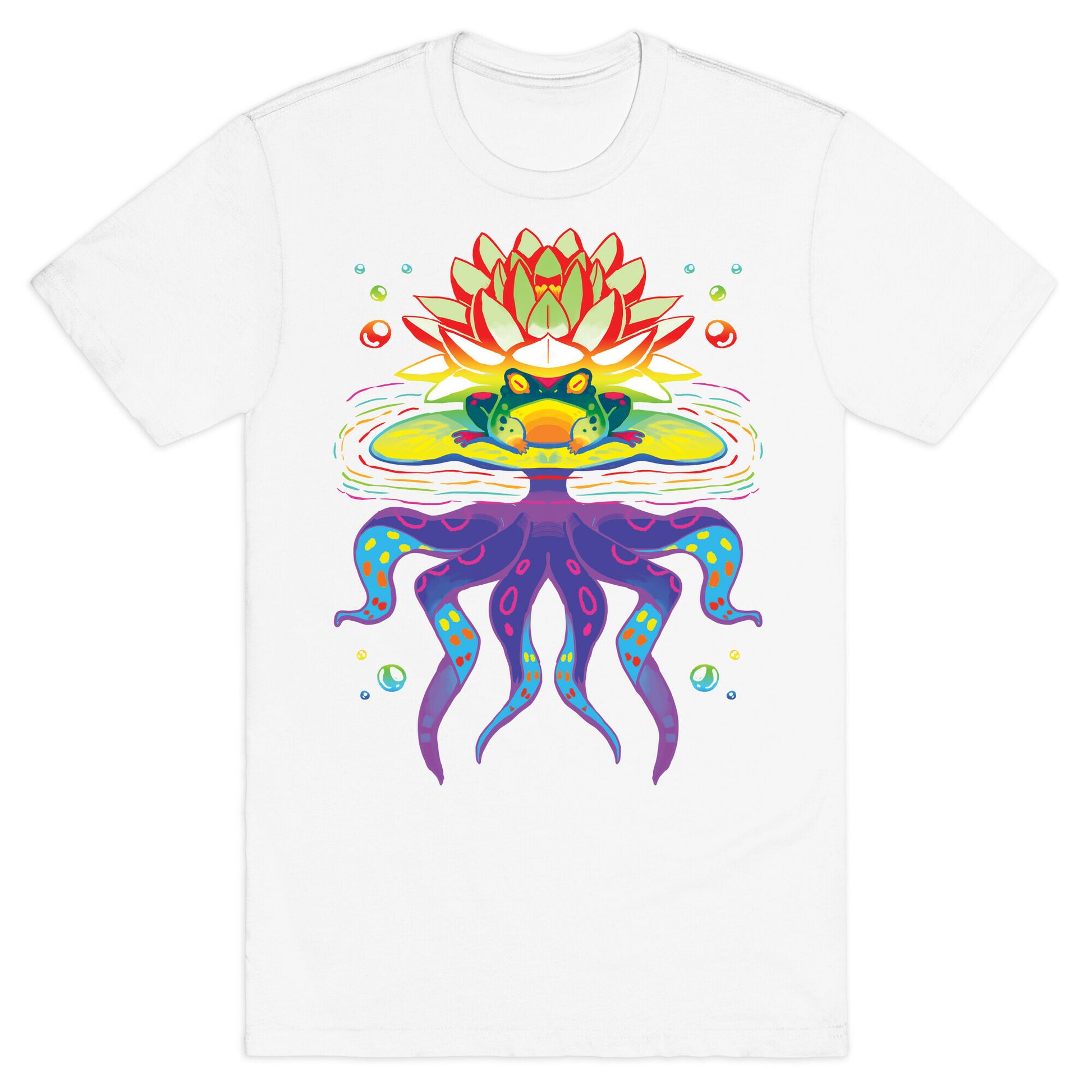 Psychedelic Lily Frog T-Shirt