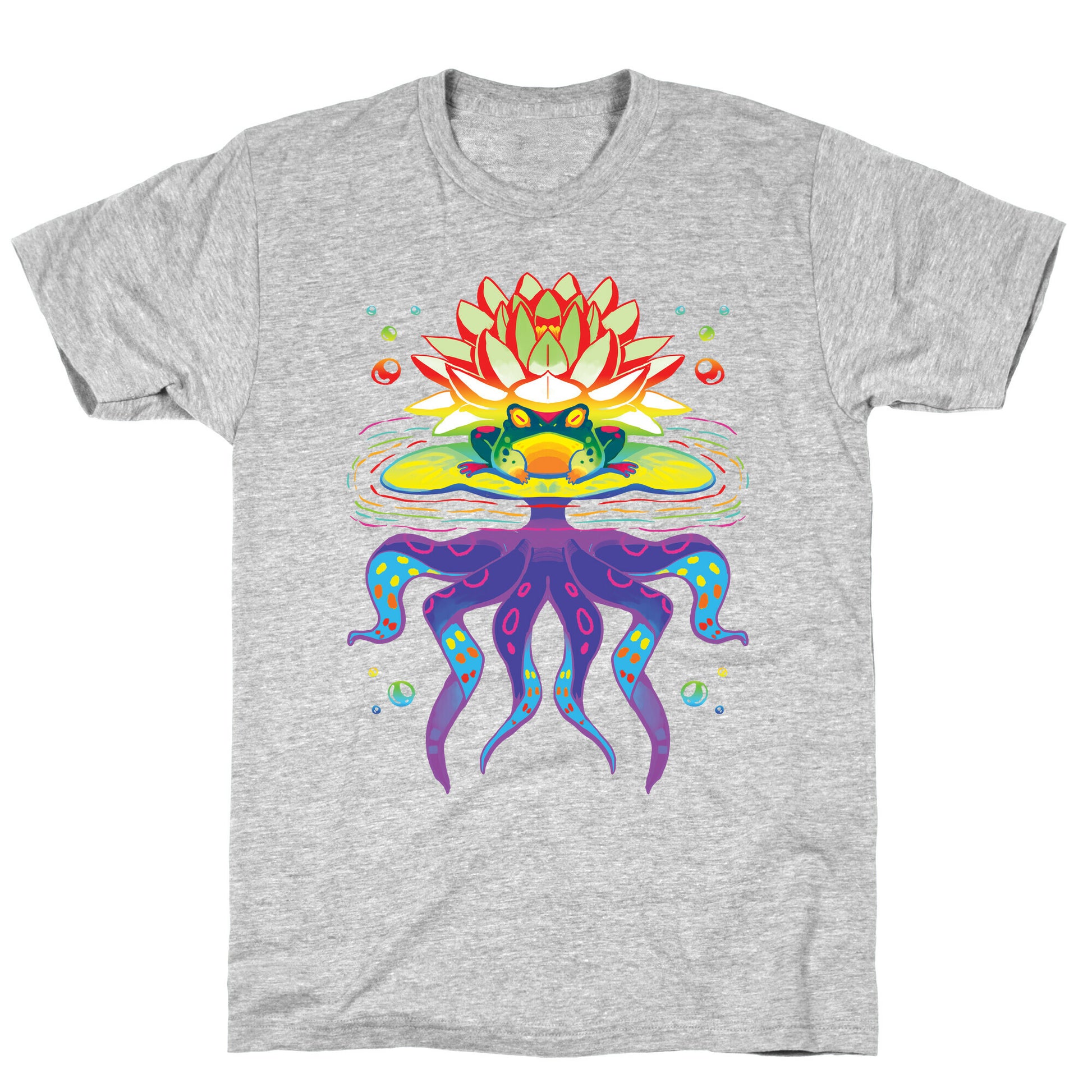 Psychedelic Lily Frog T-Shirt