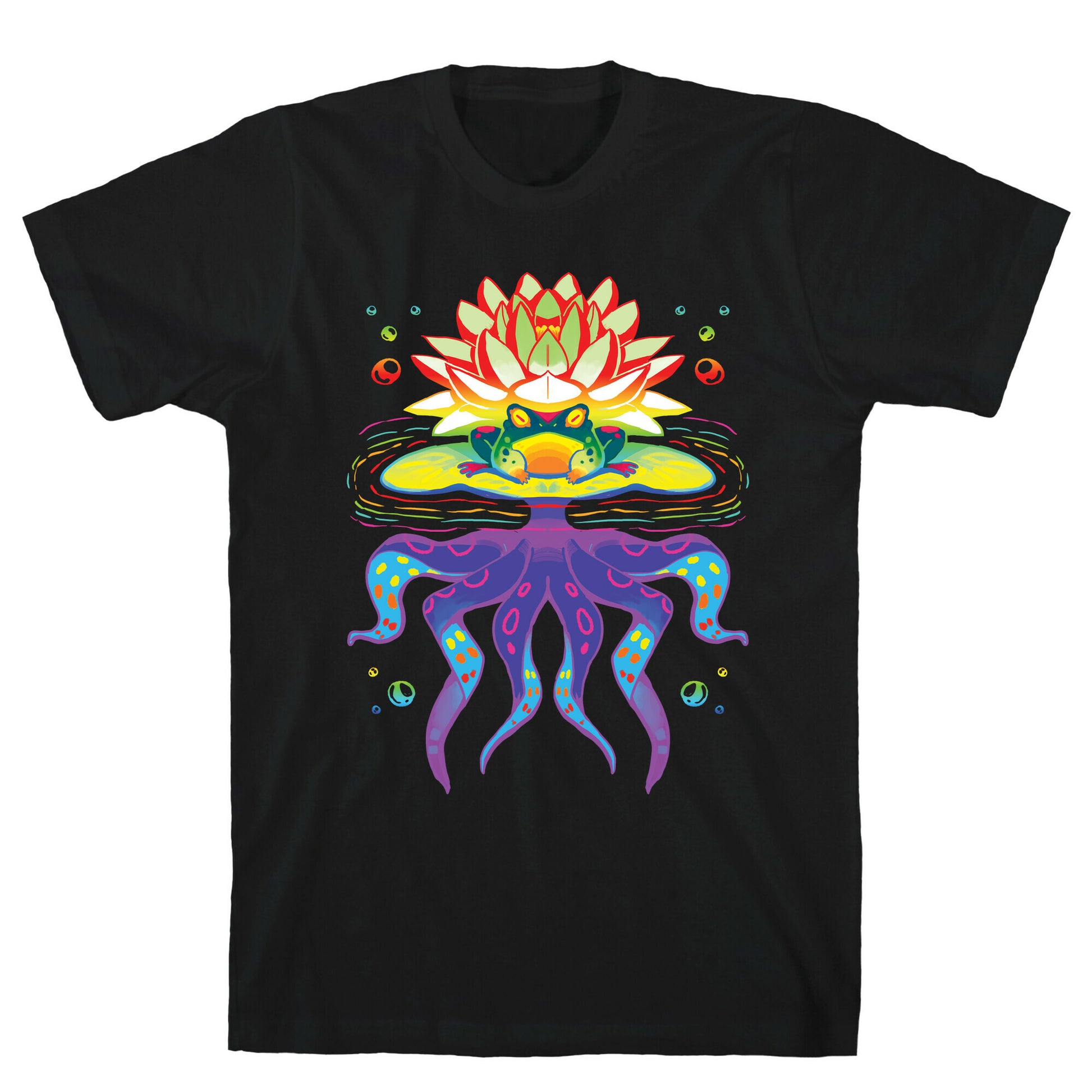 Psychedelic Lily Frog T-Shirt