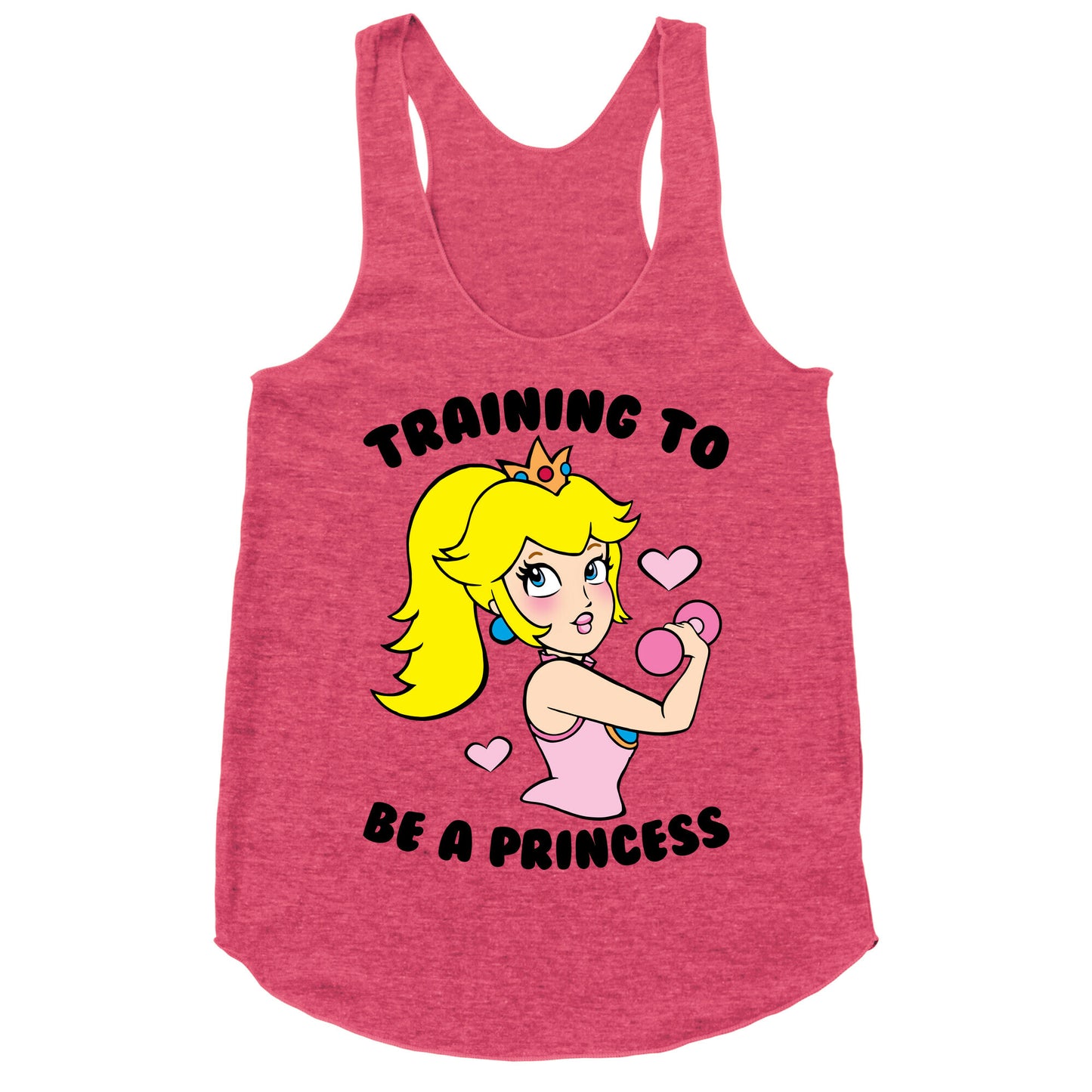 Training To Be A Princess Racerback Tank