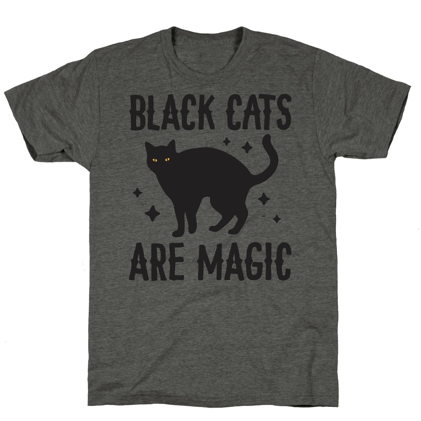 Black Cats Are Magic Unisex Triblend Tee