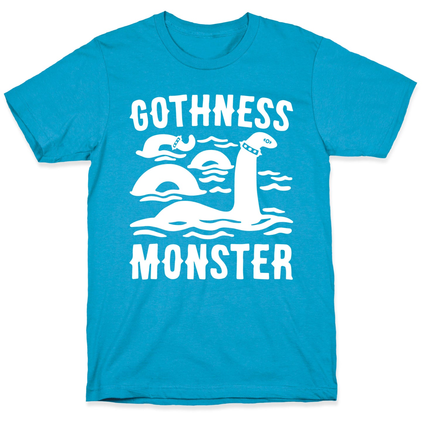 Gothness Monster Parody White Print Unisex Triblend Tee