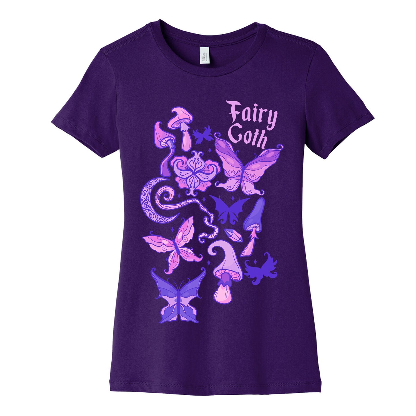 Fairy Goth Pattern Women's Cotton Tee