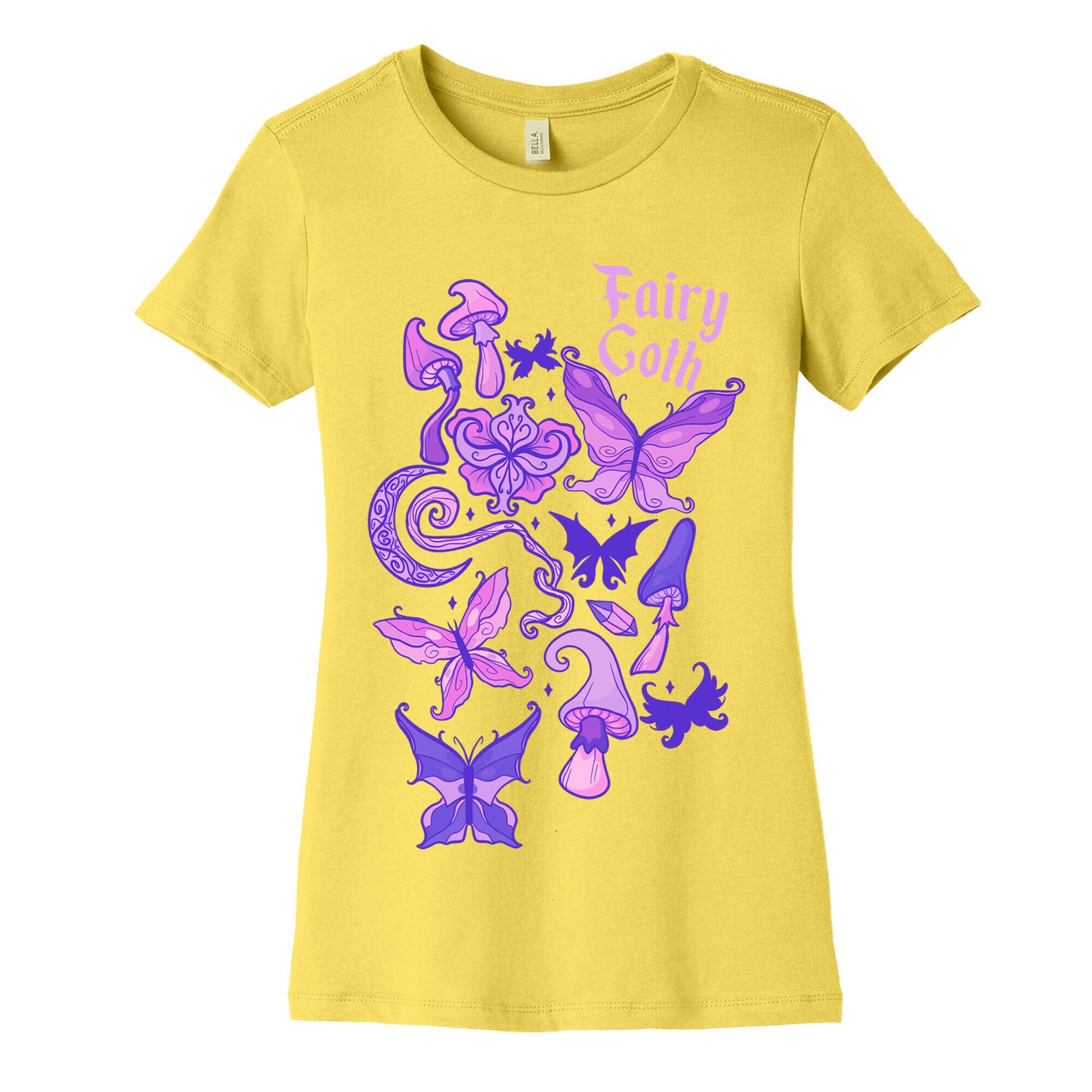 Fairy Goth Pattern Women's Cotton Tee