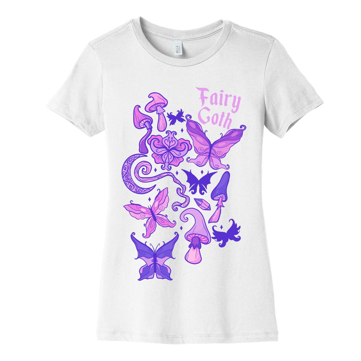 Fairy Goth Pattern Women's Cotton Tee