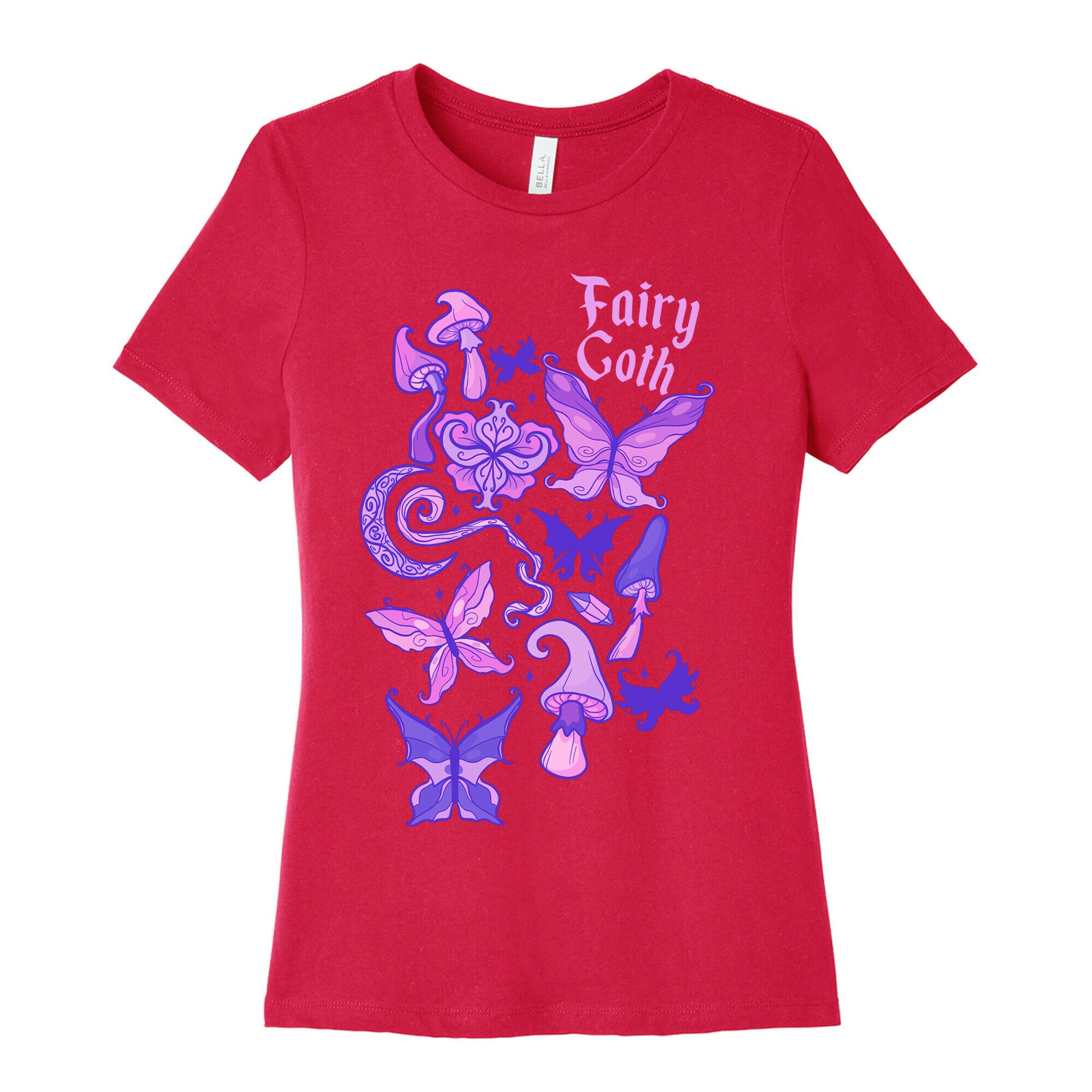 Fairy Goth Pattern Women's Cotton Tee