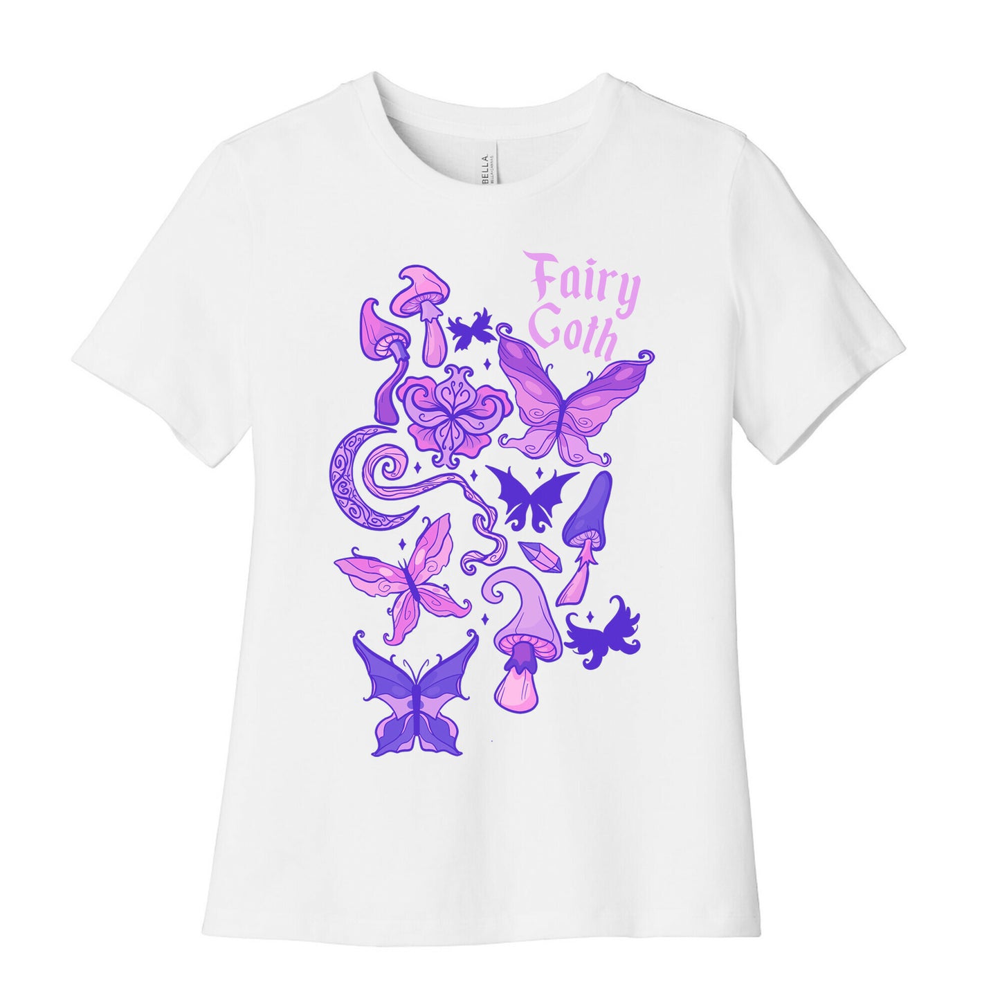 Fairy Goth Pattern Women's Cotton Tee