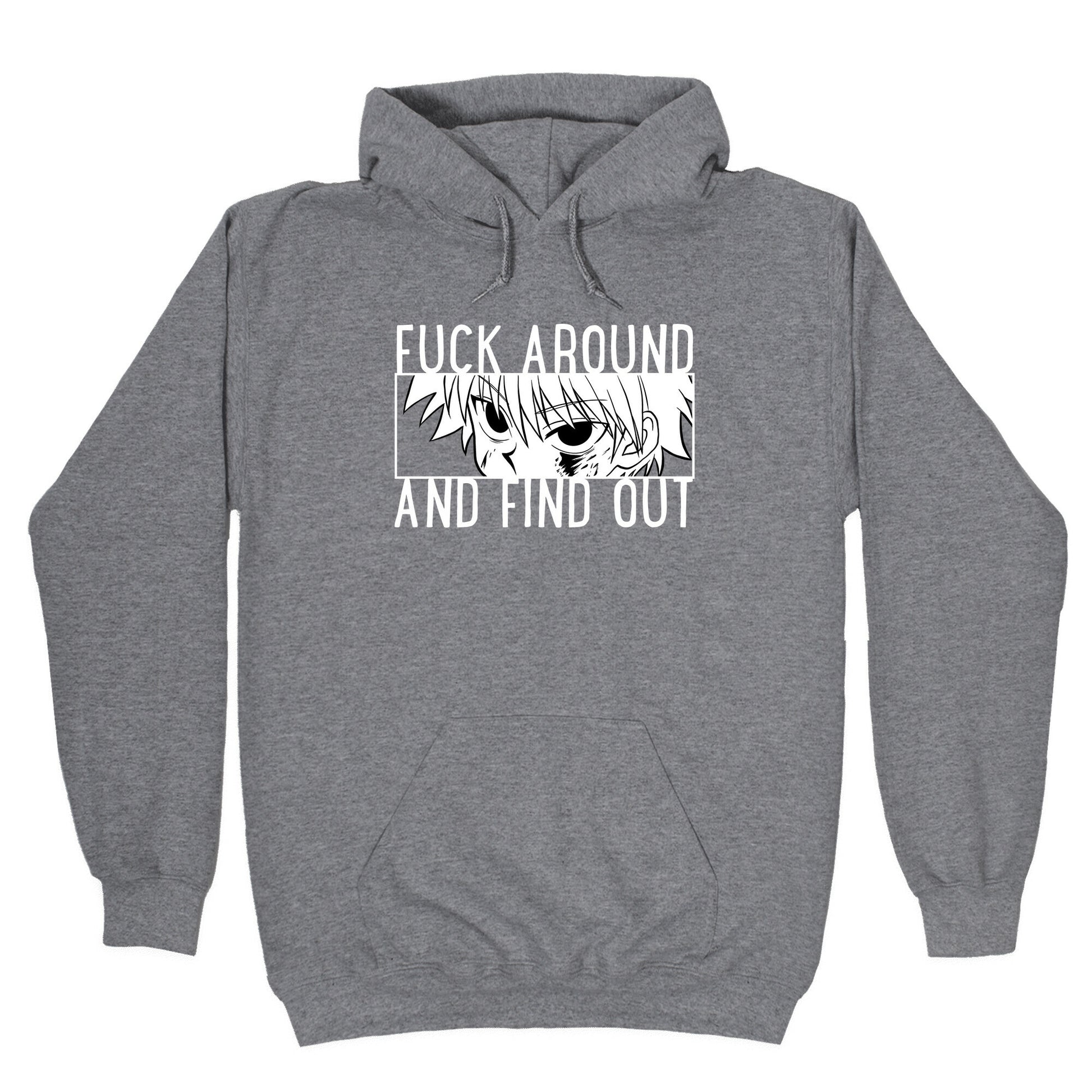 Killua Fuck Around And Find Out (white) Hoodie