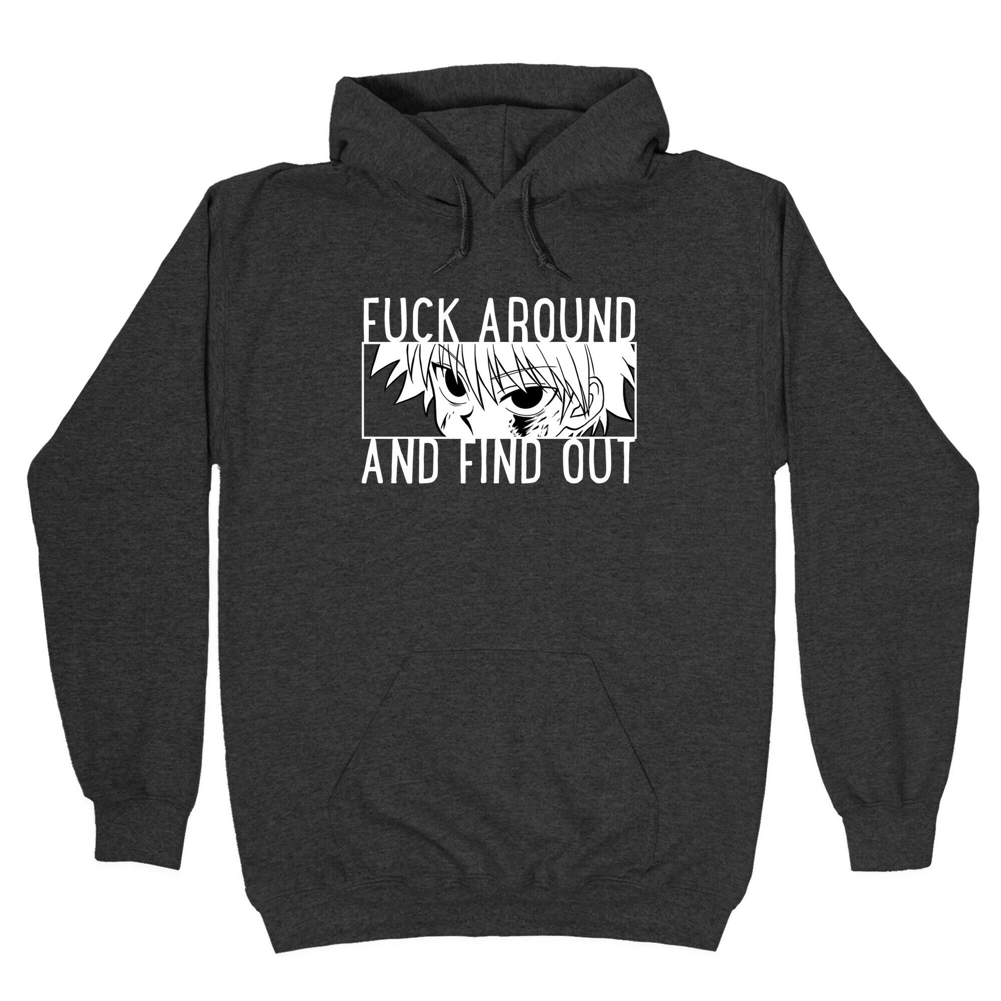 Killua Fuck Around And Find Out (white) Hoodie