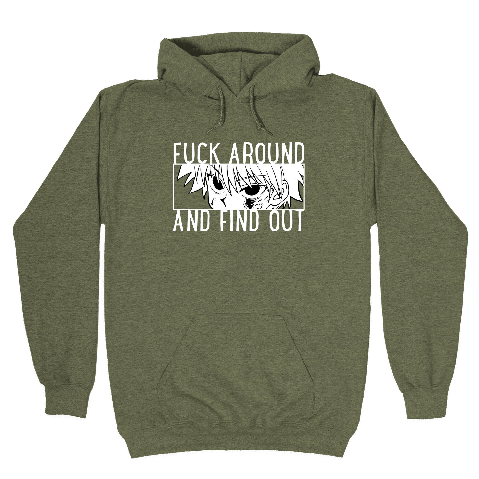 Killua Fuck Around And Find Out (white) Hoodie