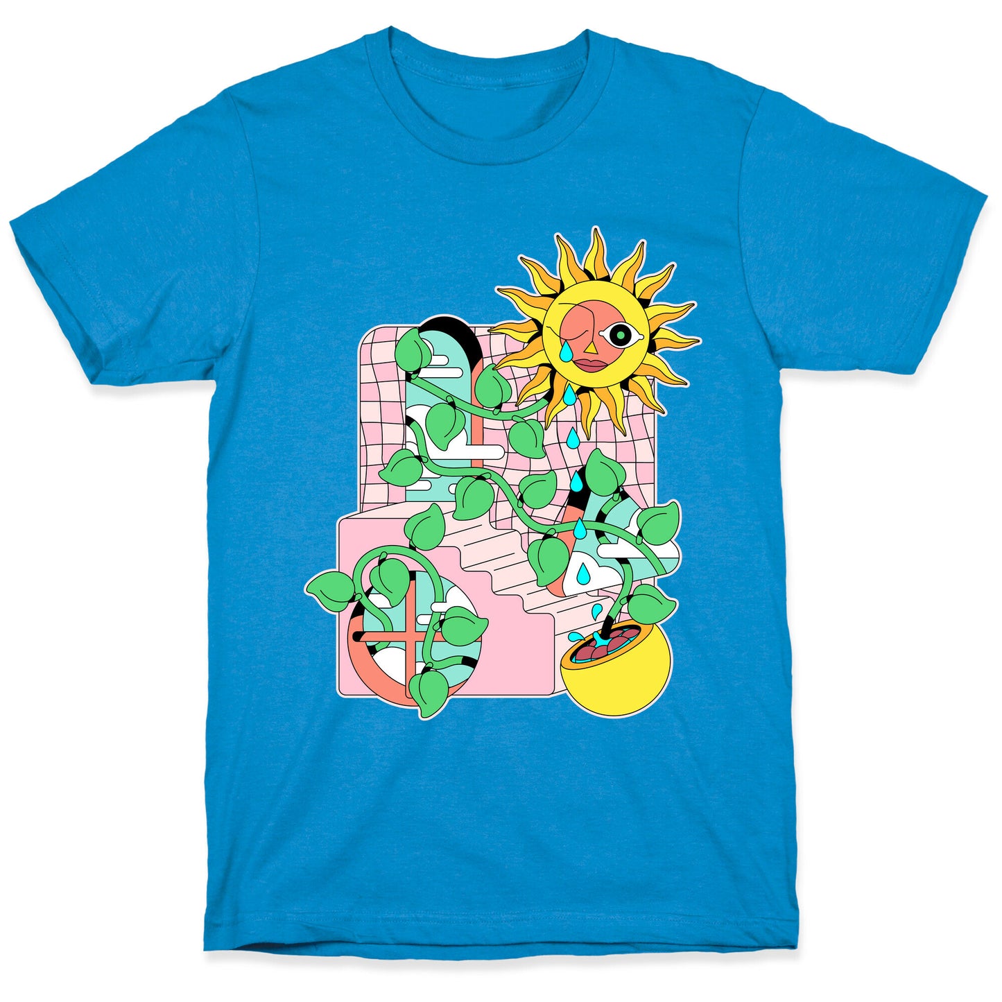 Trippy Sunflower Shower T-Shirt