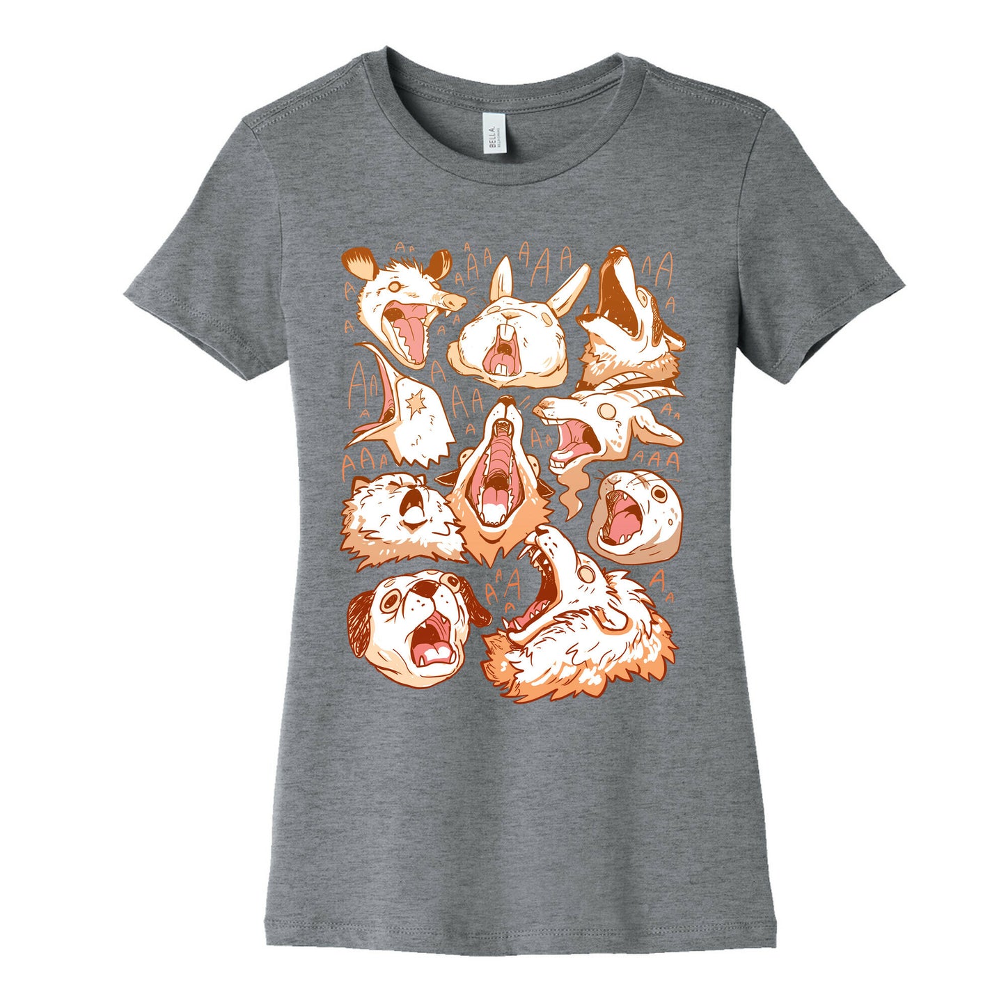 Screaming Animals Women's Cotton Tee