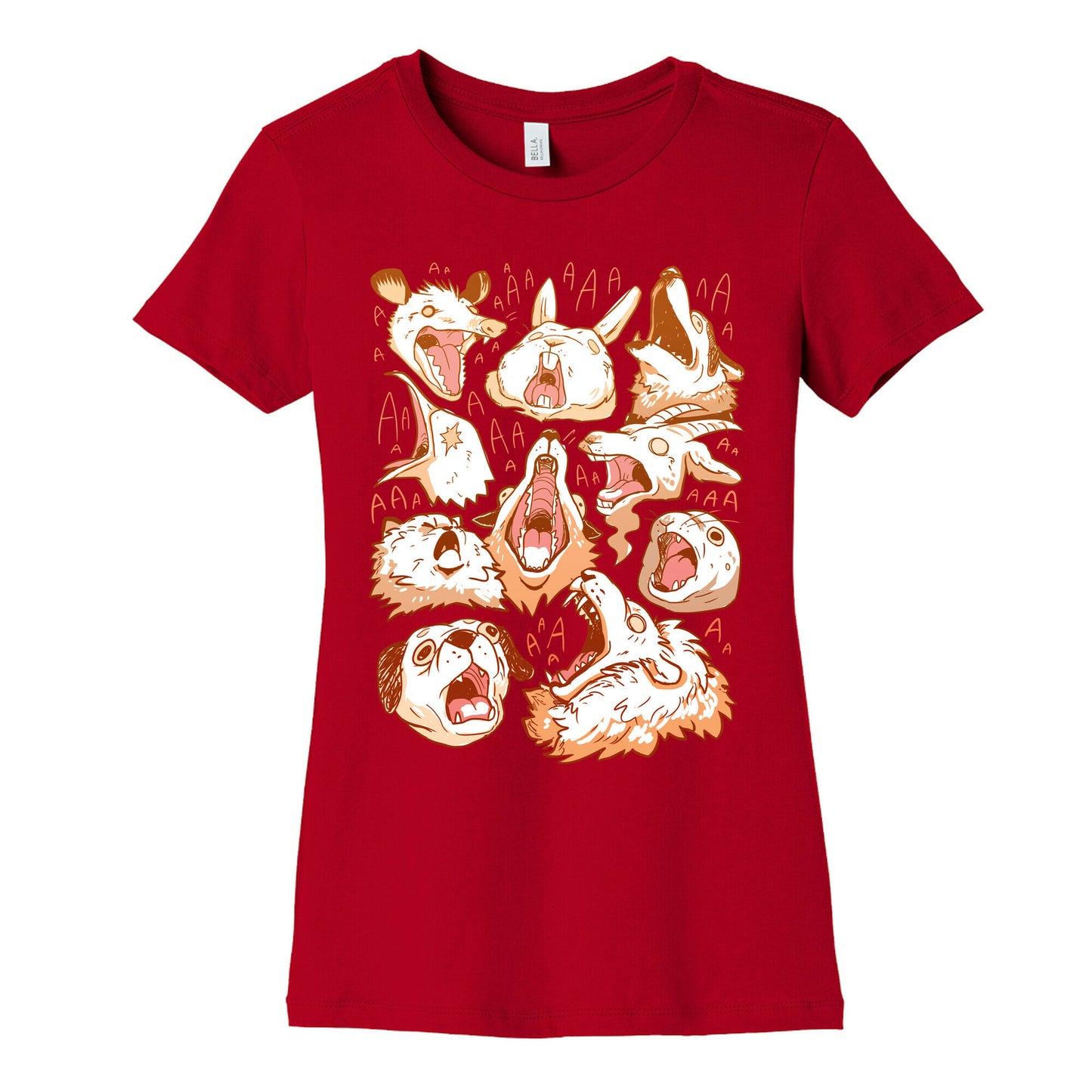 Screaming Animals Women's Cotton Tee