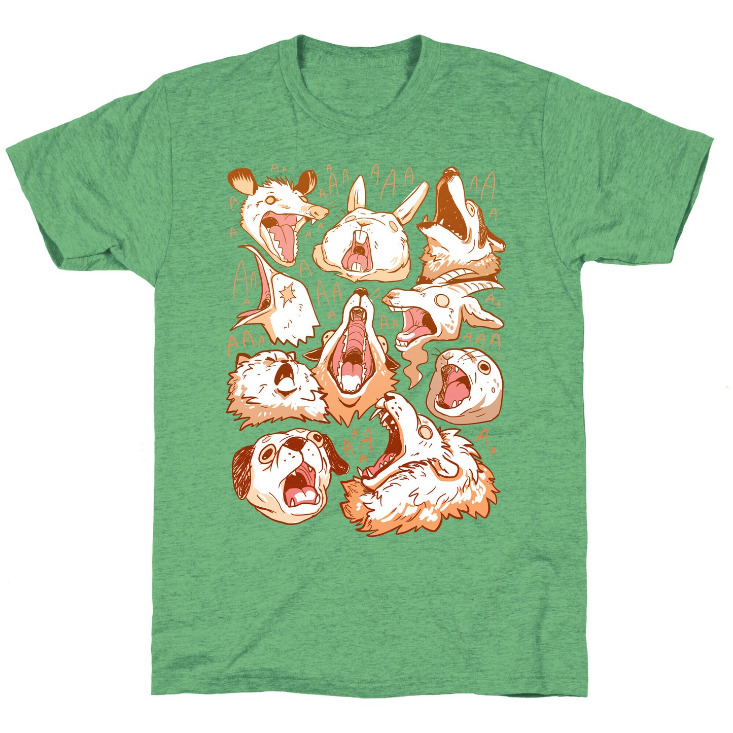 Screaming Animals Unisex Triblend Tee