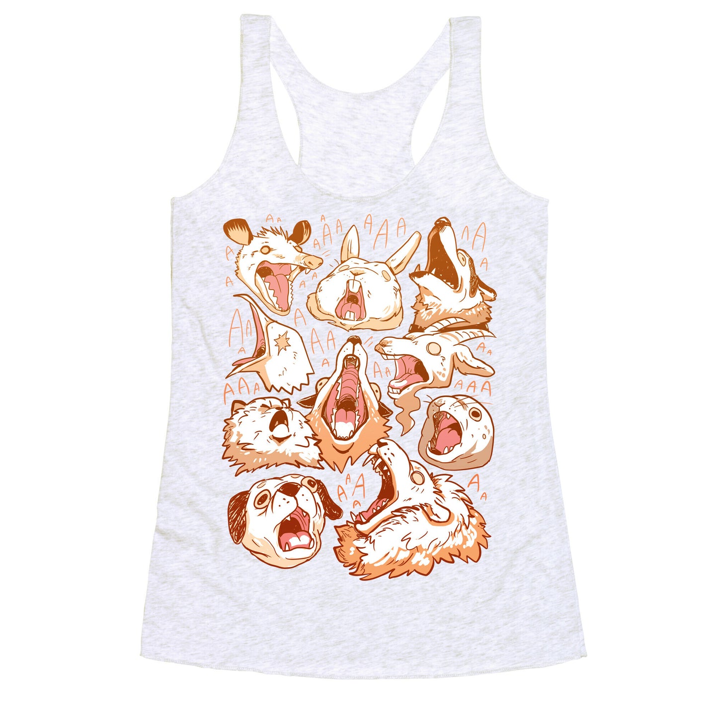 Screaming Animals Racerback Tank