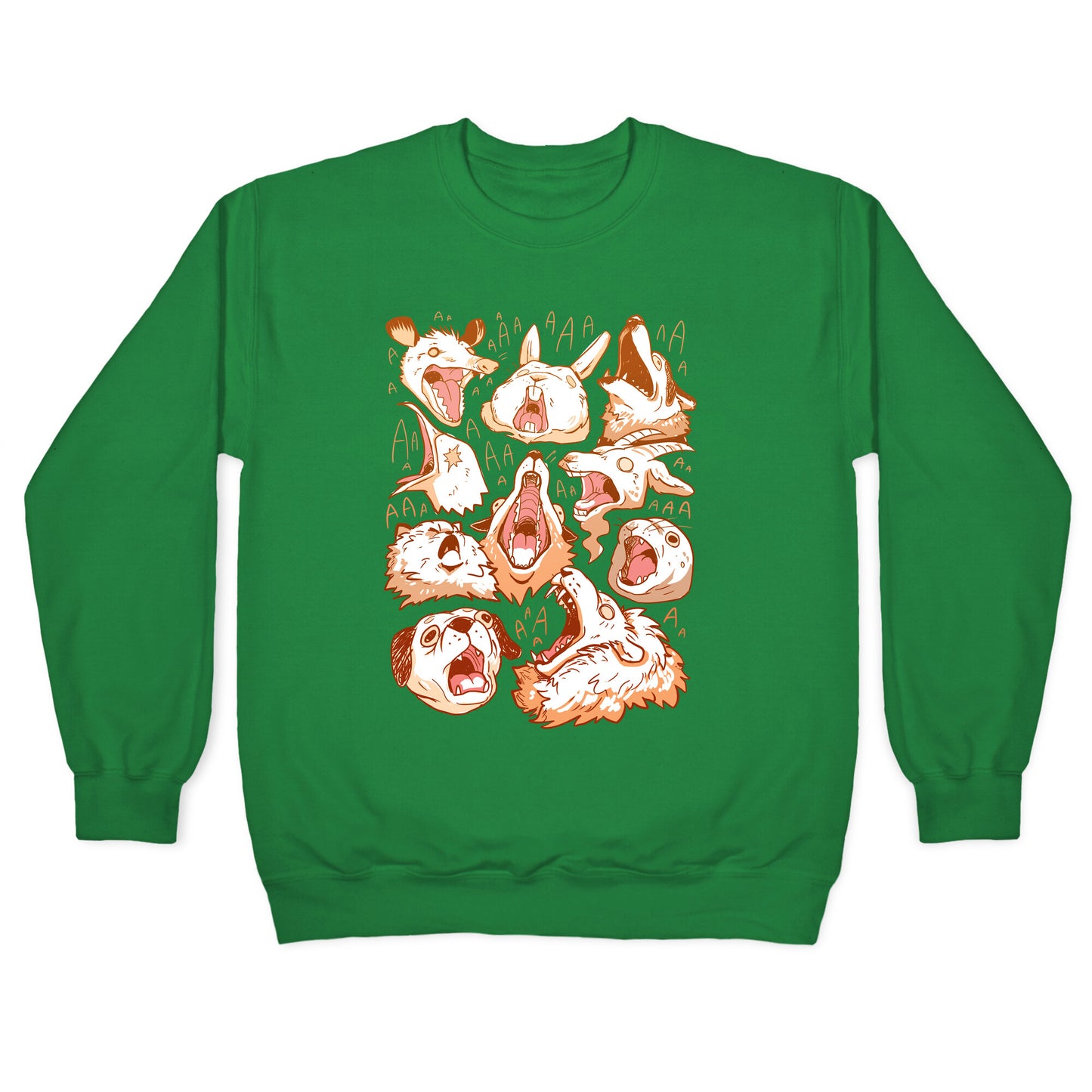 Screaming Animals Crewneck Sweatshirt