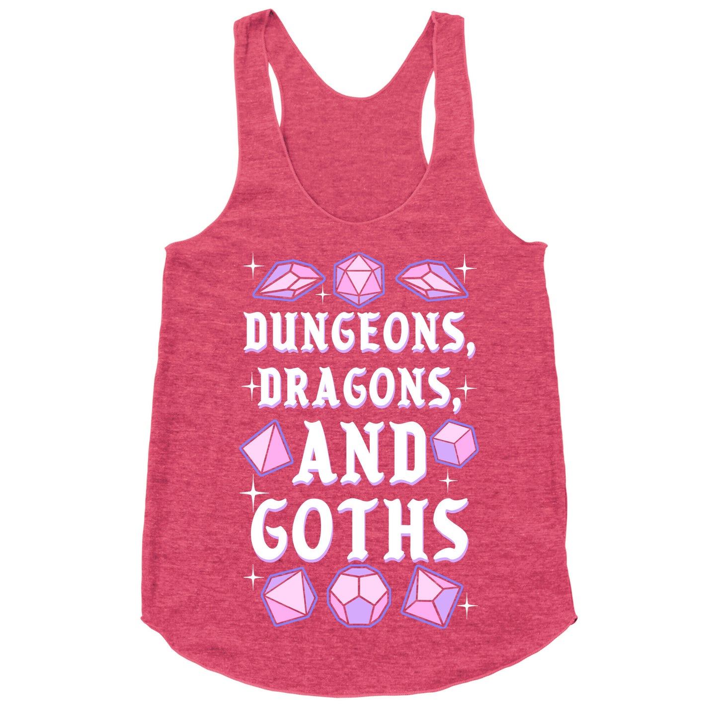 Dungeons, Dragons, And Goths Racerback Tank