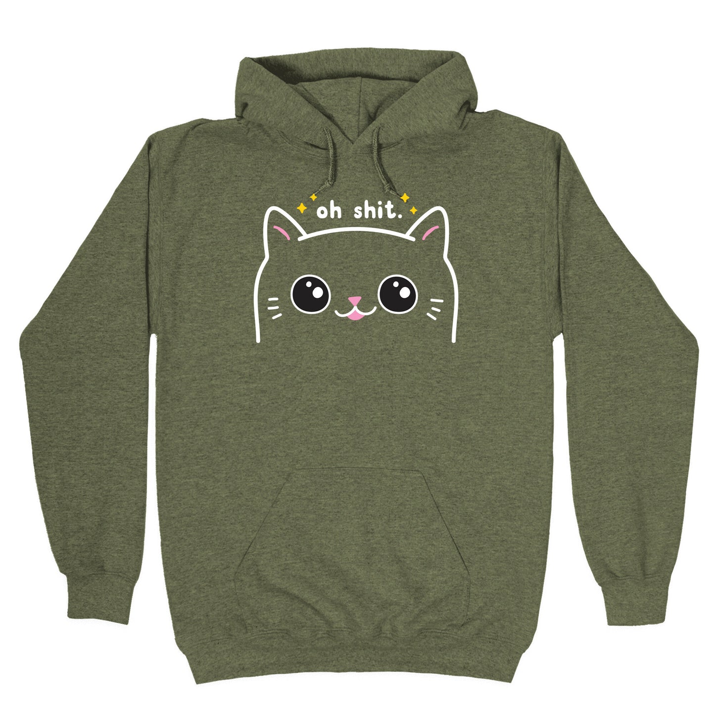 Cuss Cat Oh Shit Hoodie