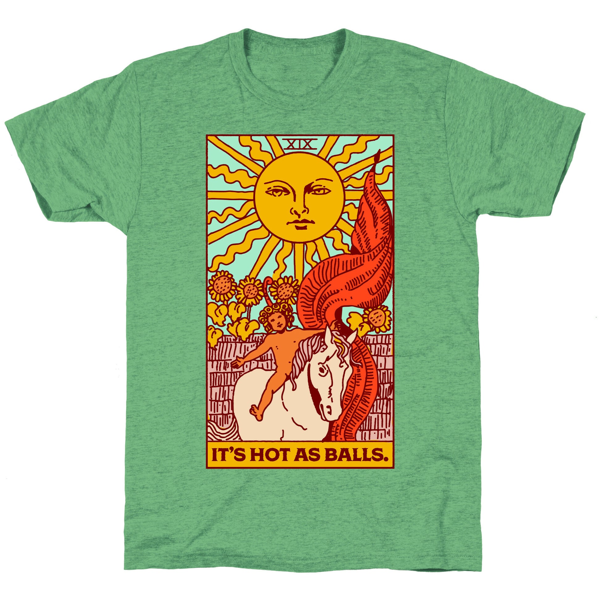 It's Hot As Balls (The Sun Tarot) Unisex Triblend Tee