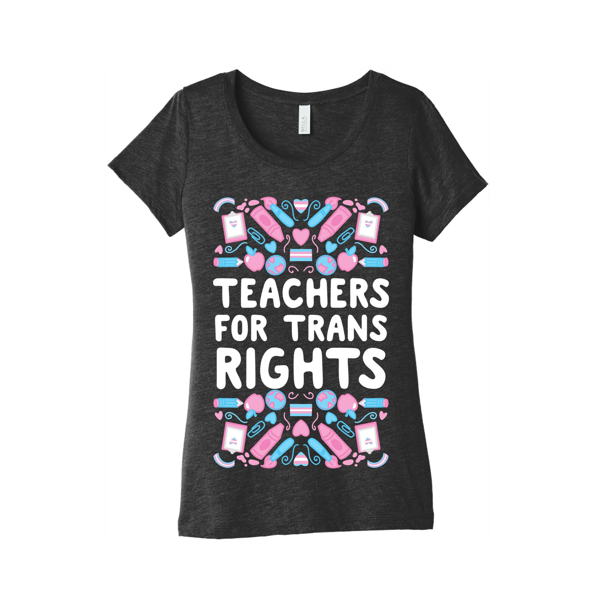 Teachers For Trans Rights Women's Triblend Tee