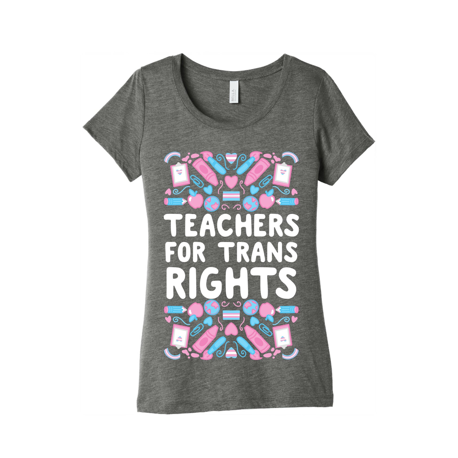 Teachers For Trans Rights Women's Triblend Tee