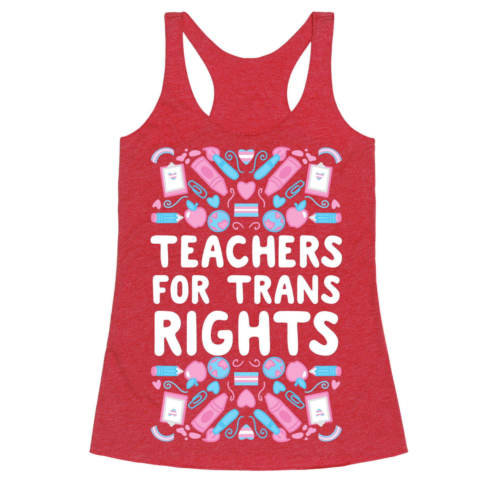 Teachers For Trans Rights Racerback Tank